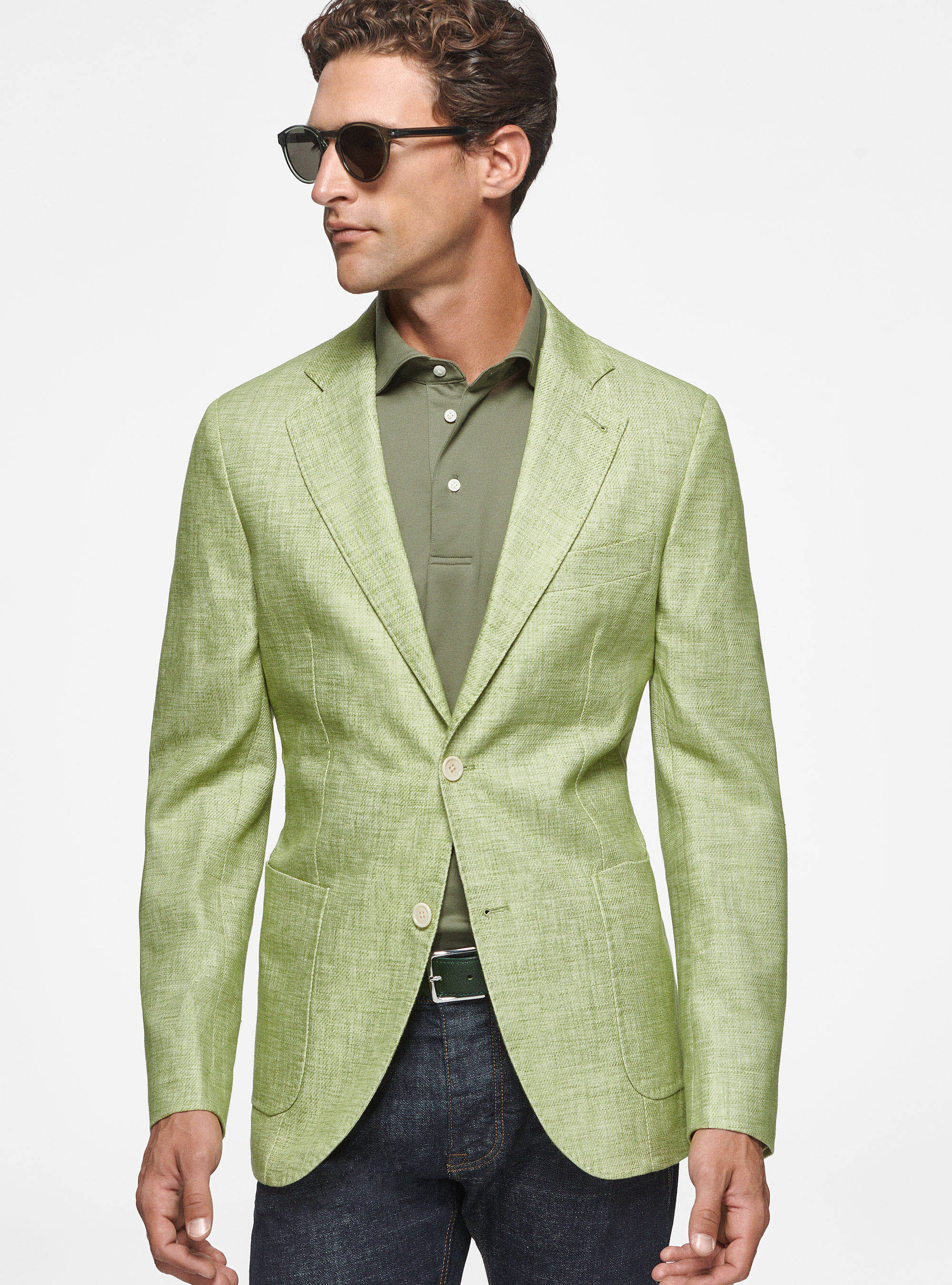 Lightweight cotton blazer clearance