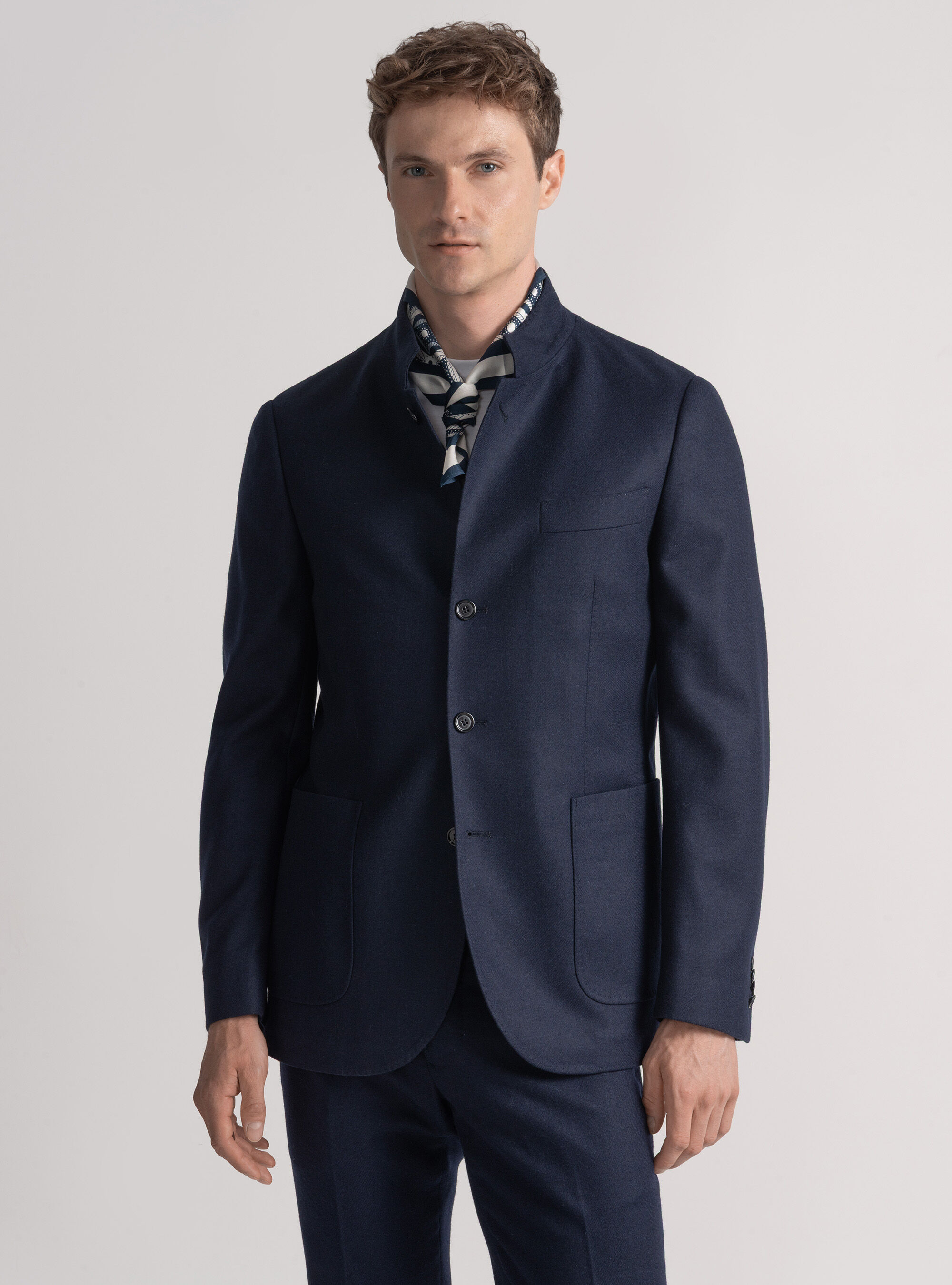 Korean wool flannel blazer