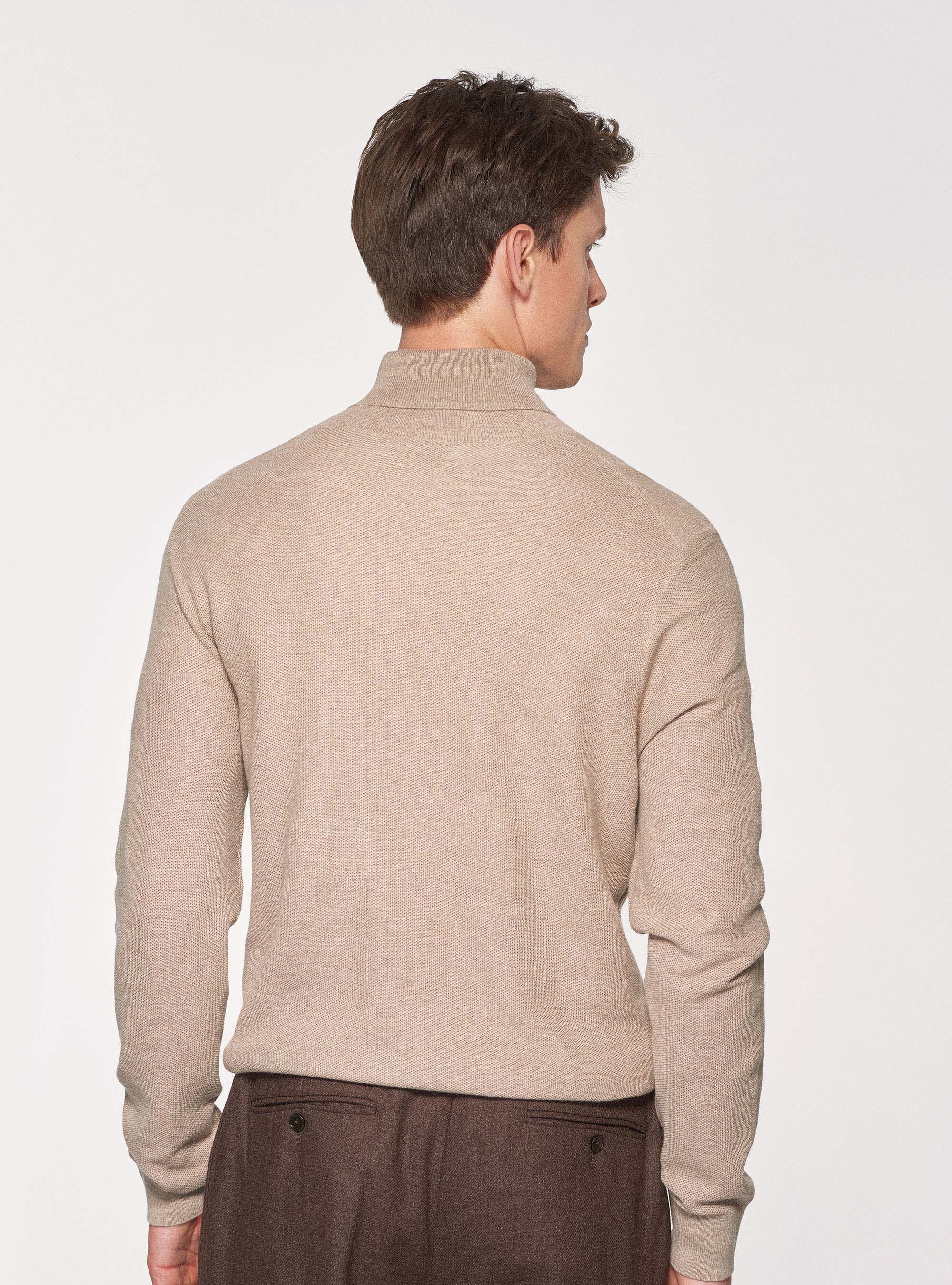 Beige cashmere turtleneck sweater online