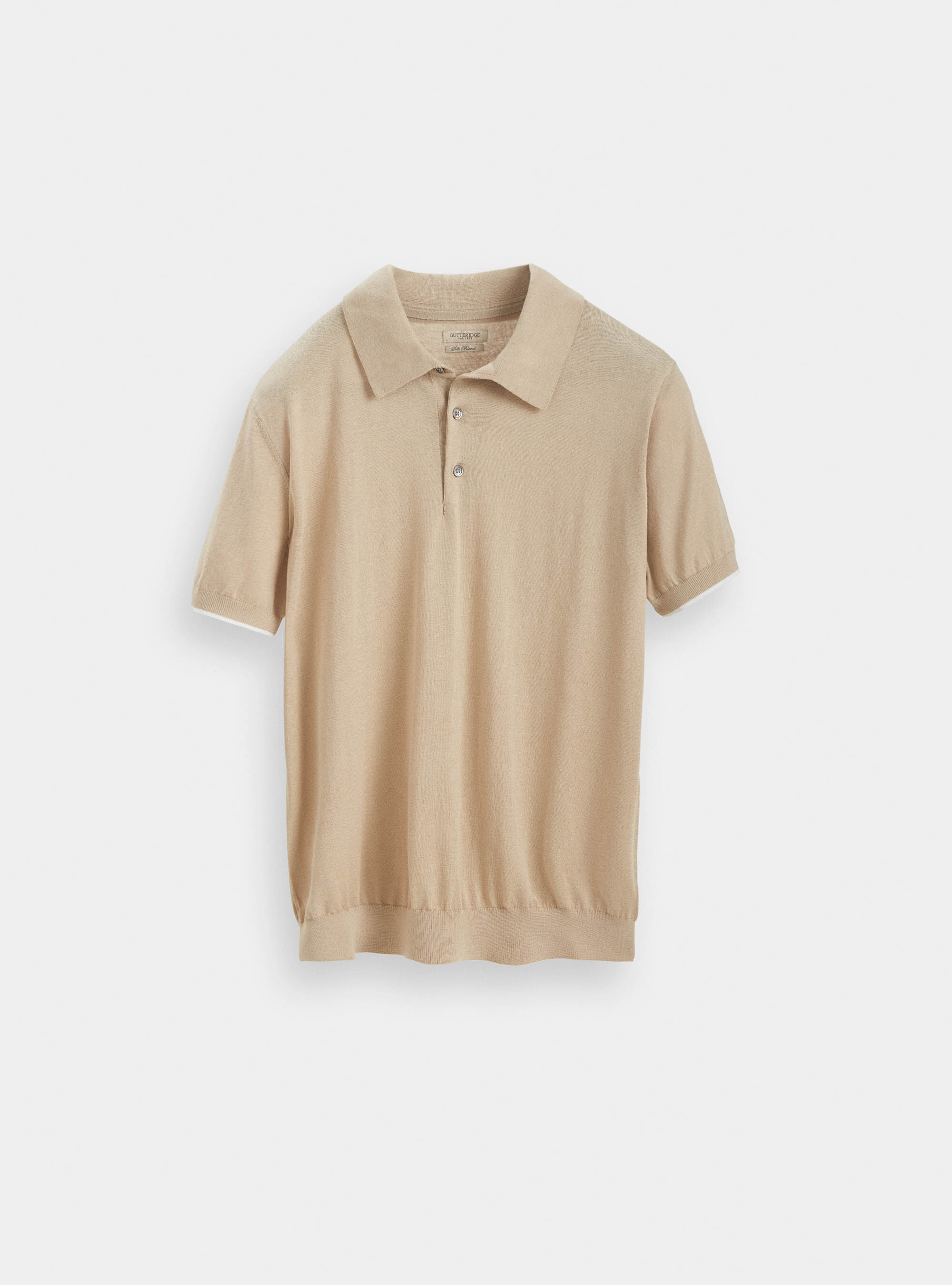 beige polo sweater