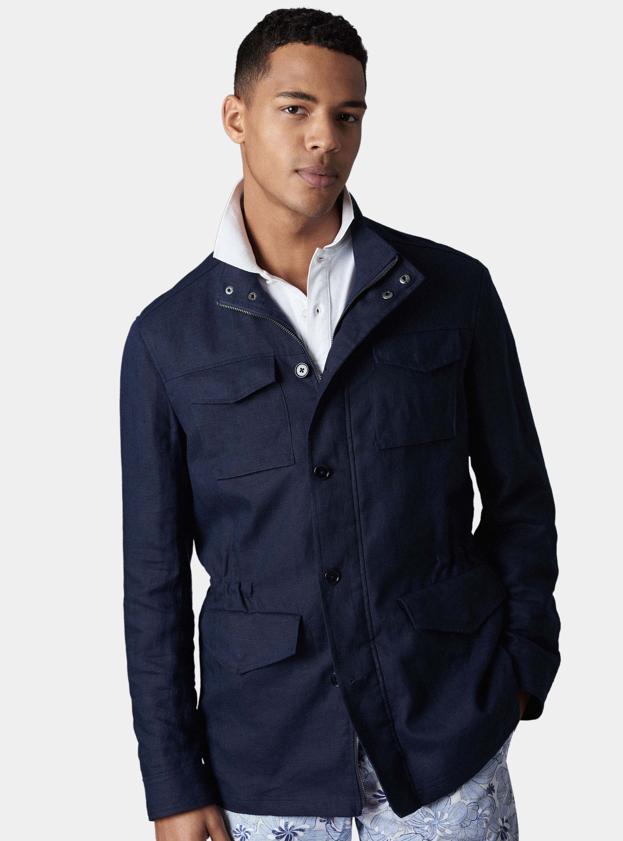Jacke aus reinem Leinen