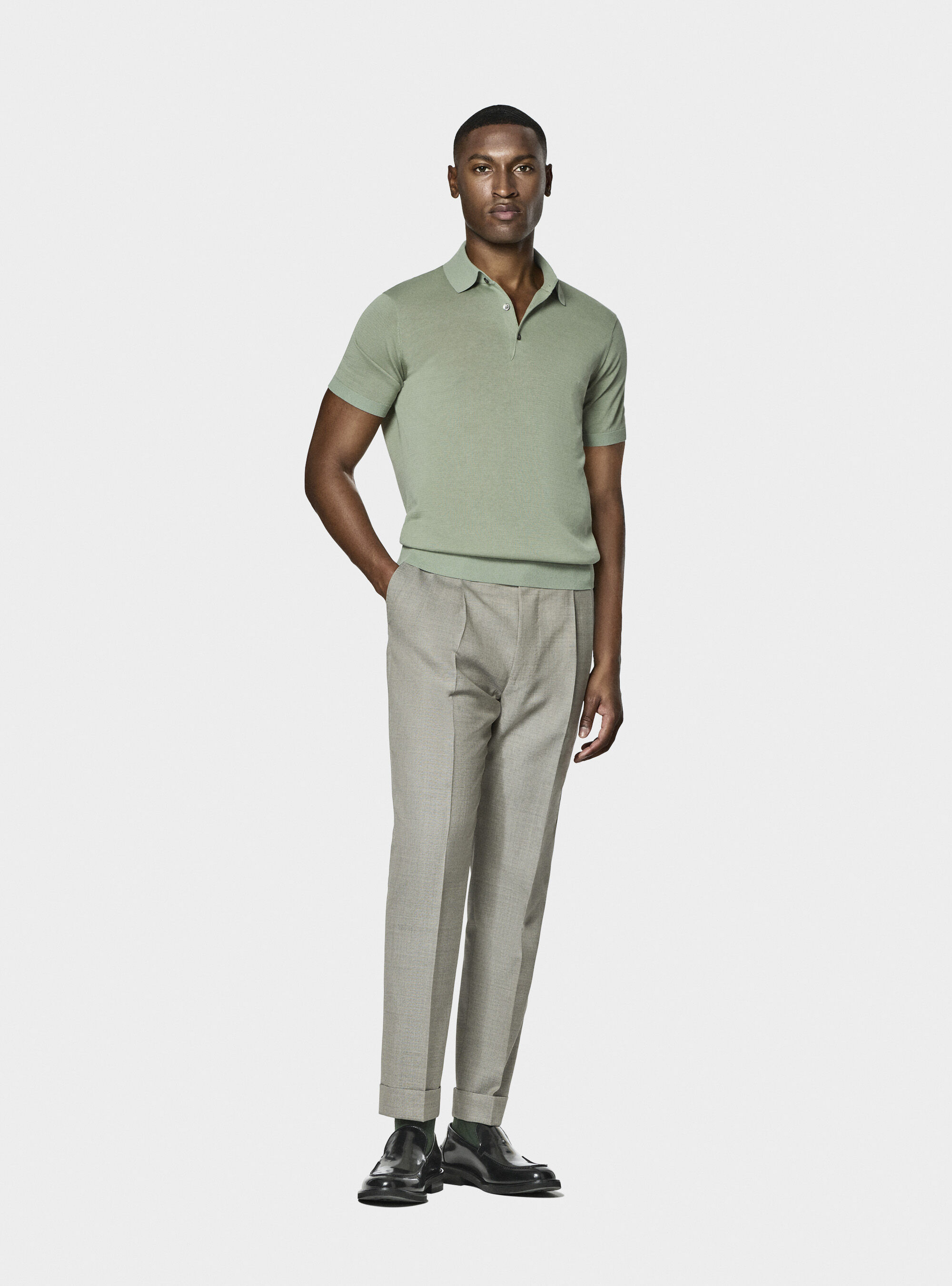 Cotton Poloshirt ニット（ニット／セーター）｜Deuxieme Classe