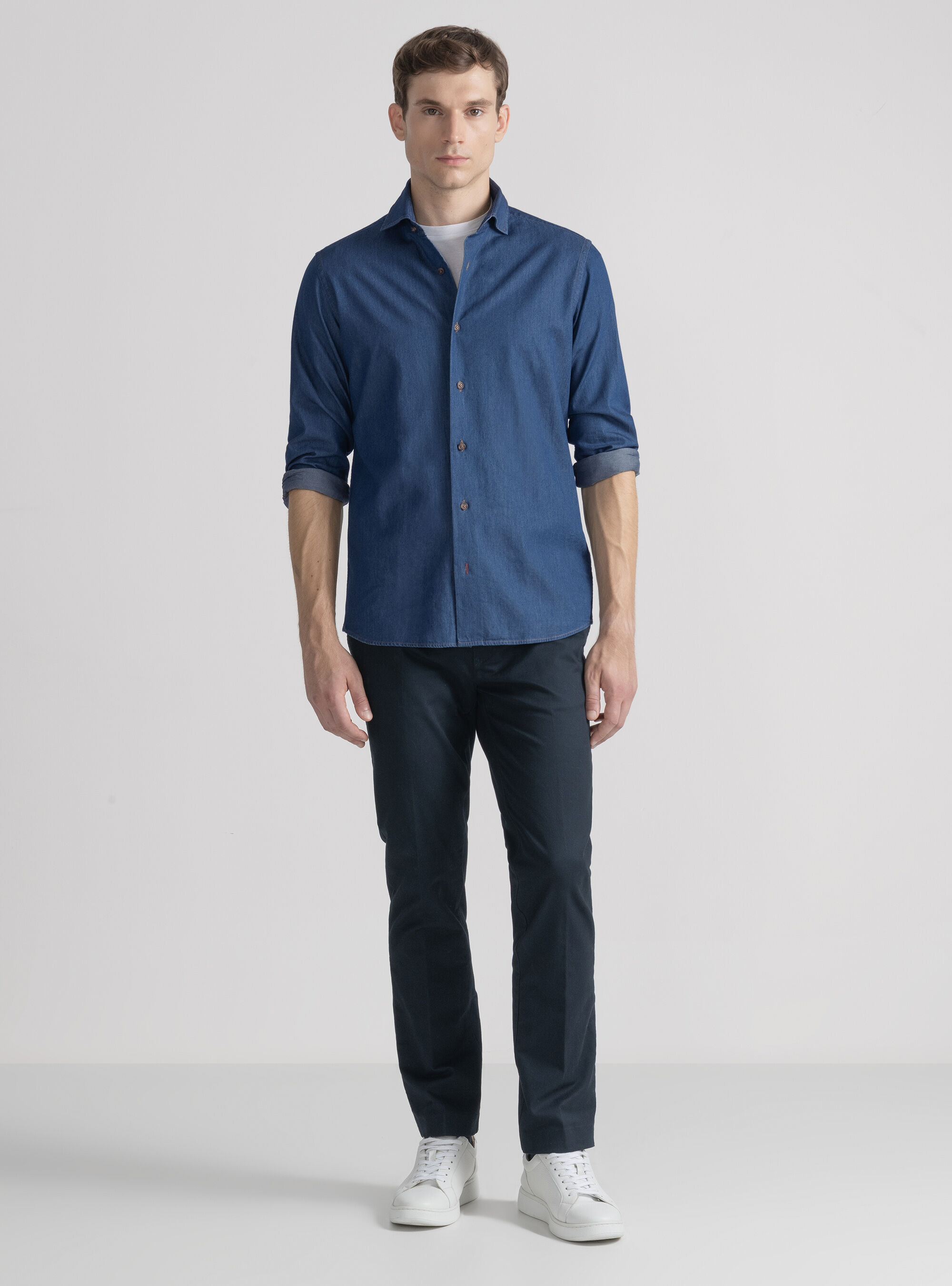 Cotton chambray shirt