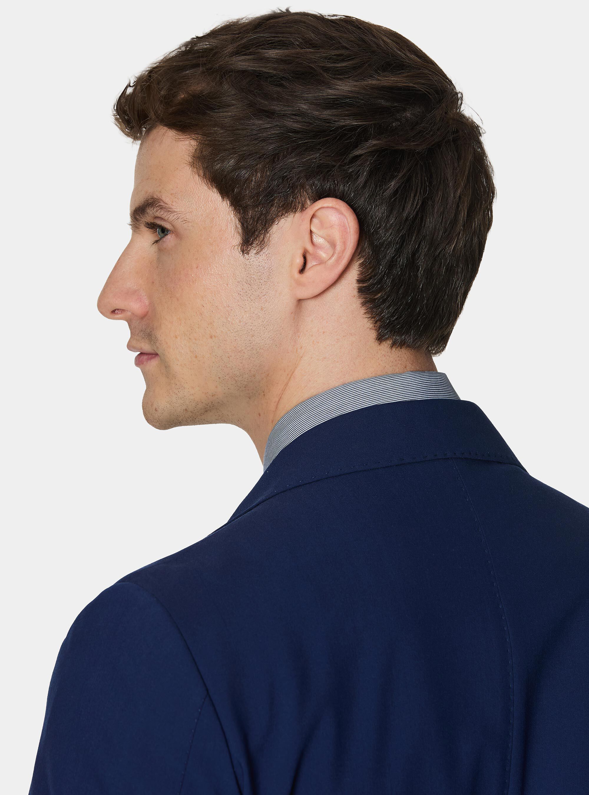 Slim fit suit blazer, BASALT