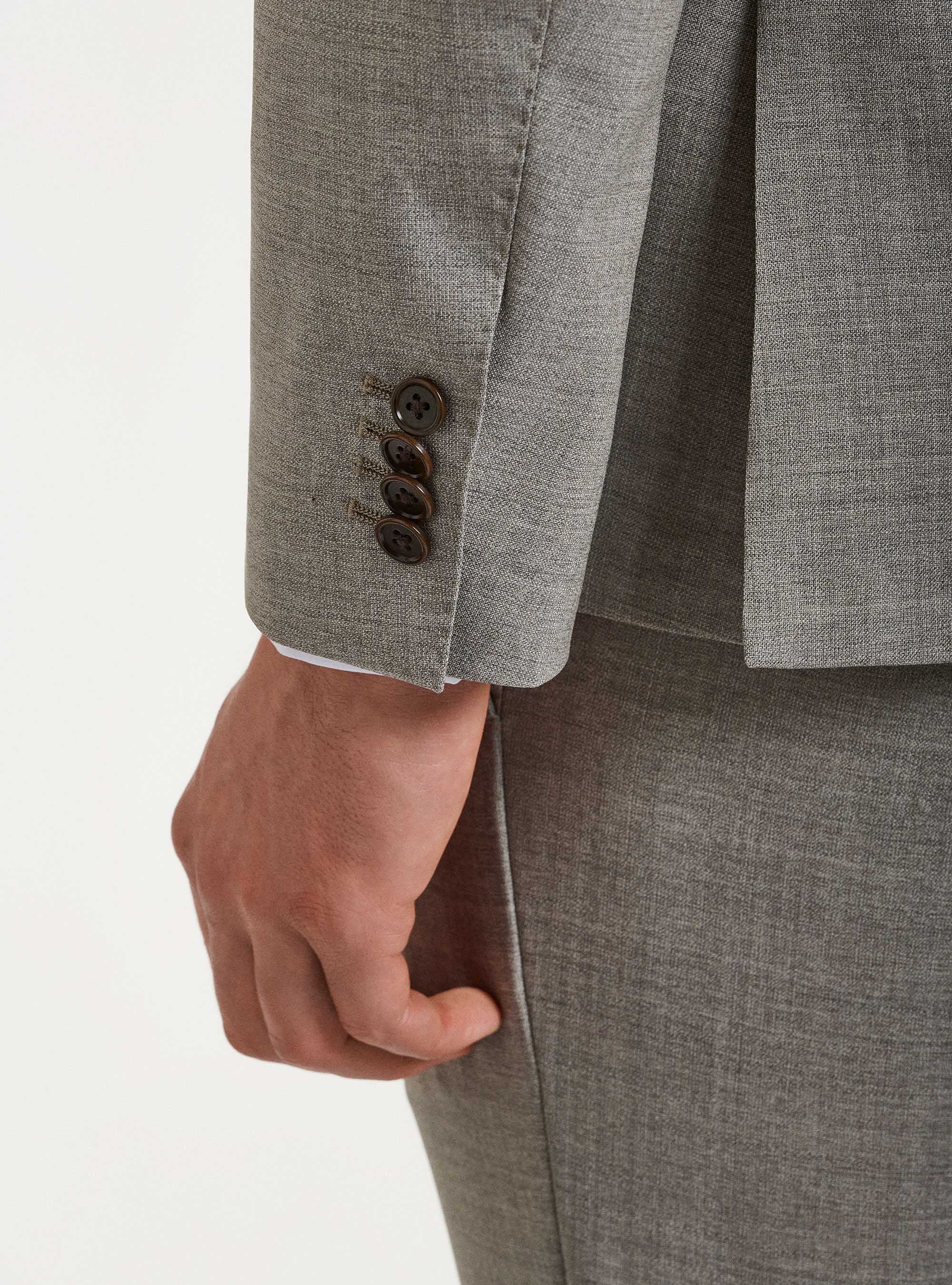 Giacca per abito in pura lana Vitale Barberis Canonico, ECRU