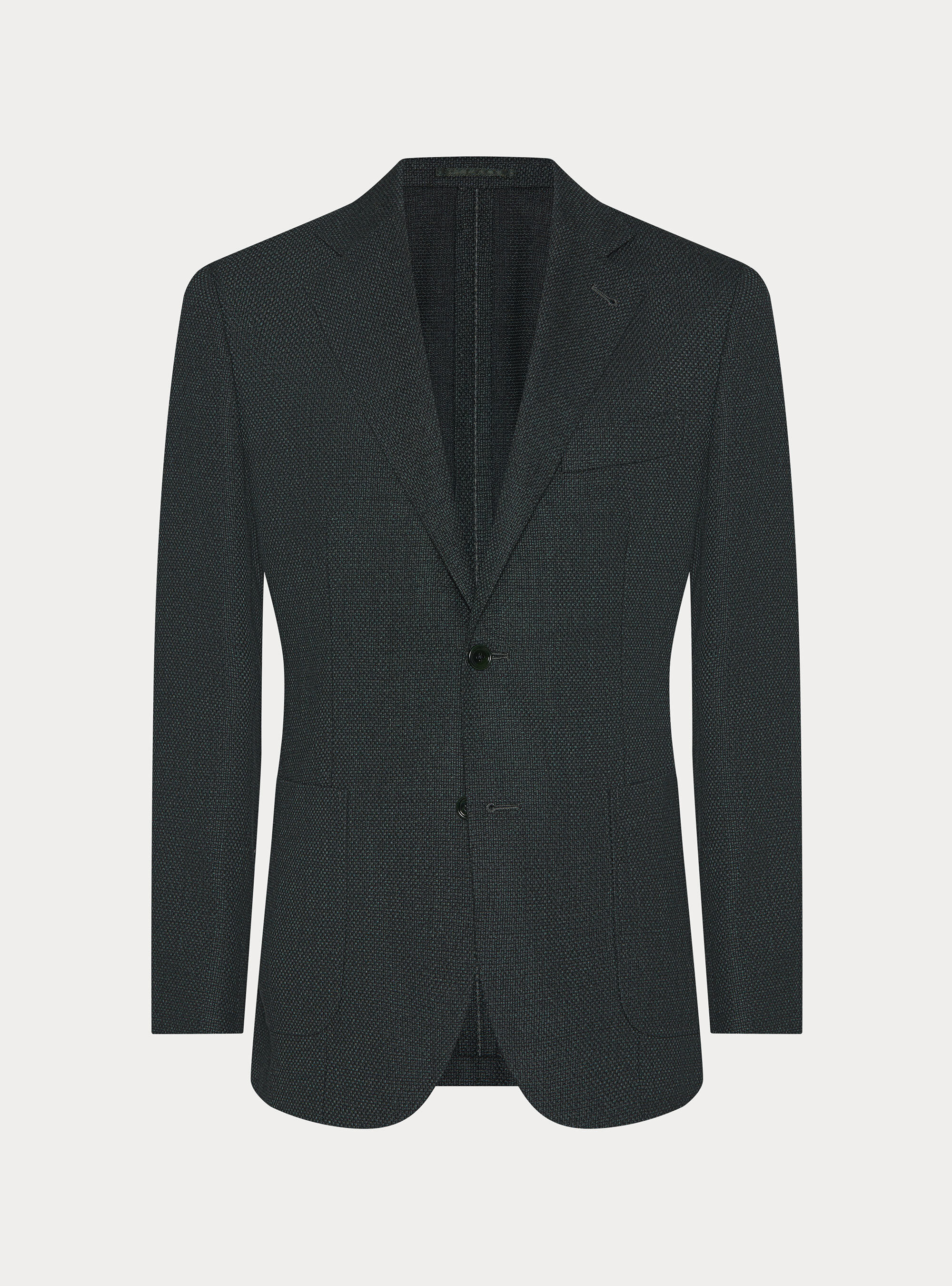 Americana de lana hopsack, VERDE