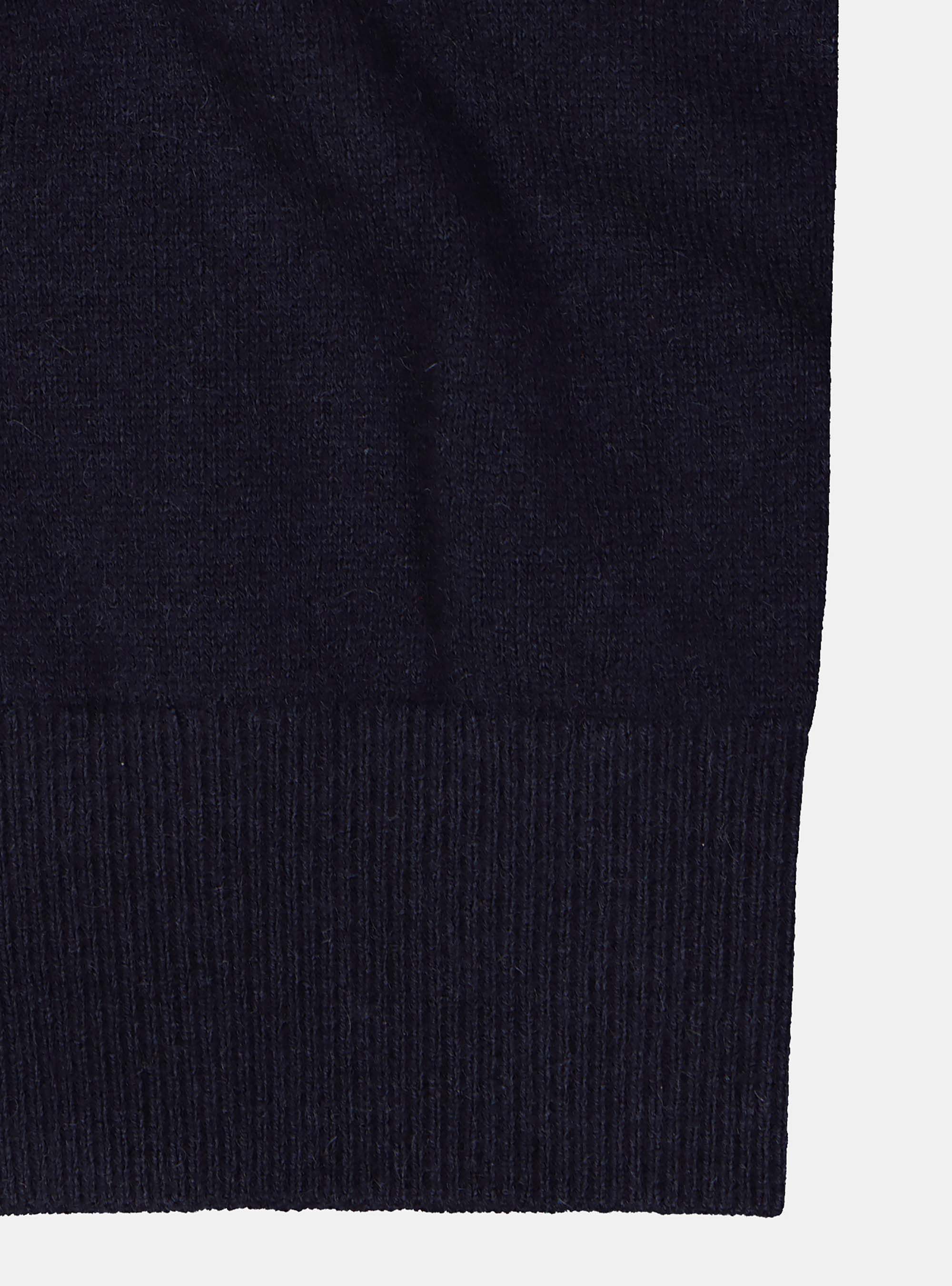 Maglia girocollo basic in puro cashmere, NAVY BLUE