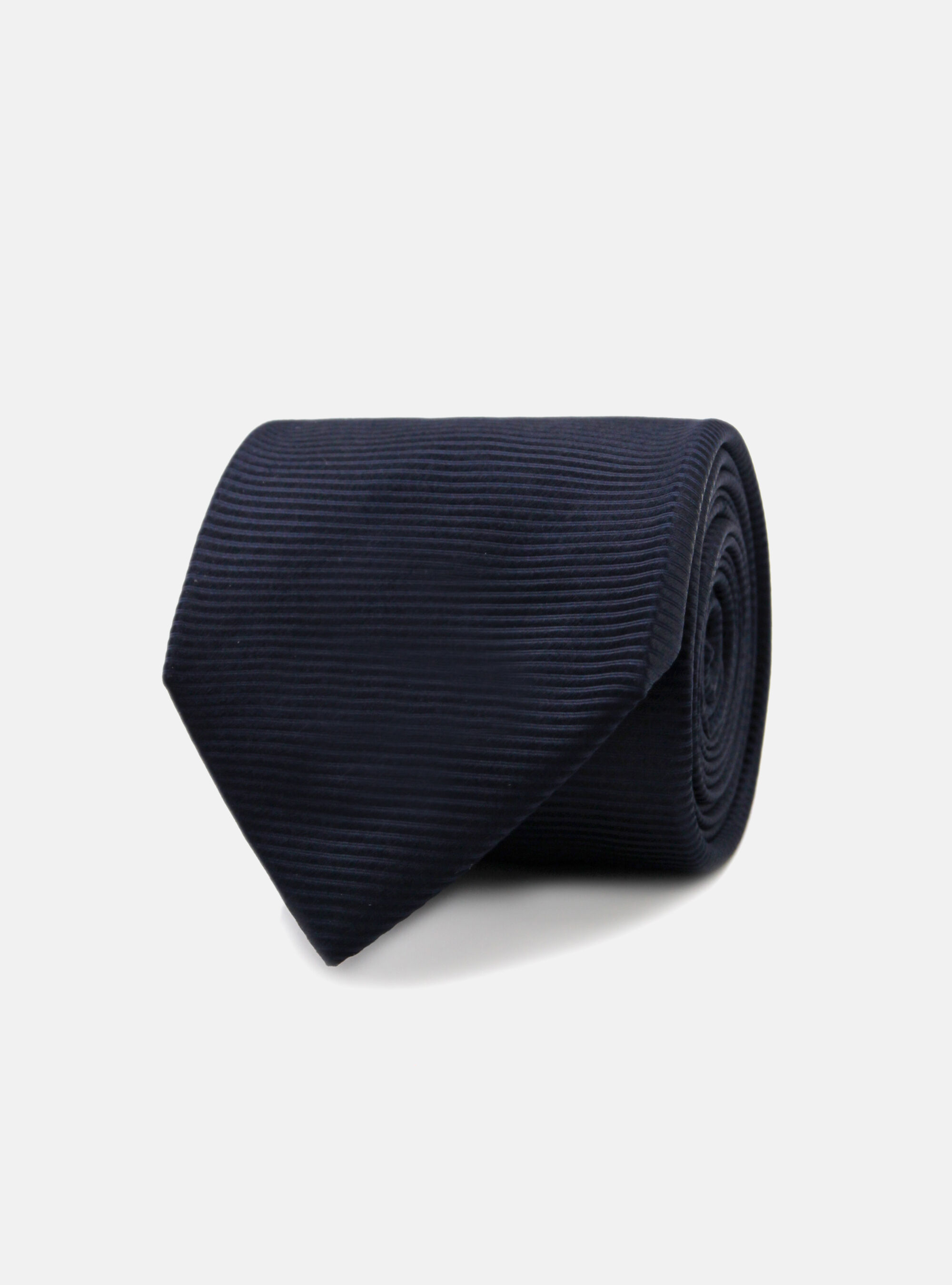 Cravatta 5 pieghe in seta, BLU NAVY