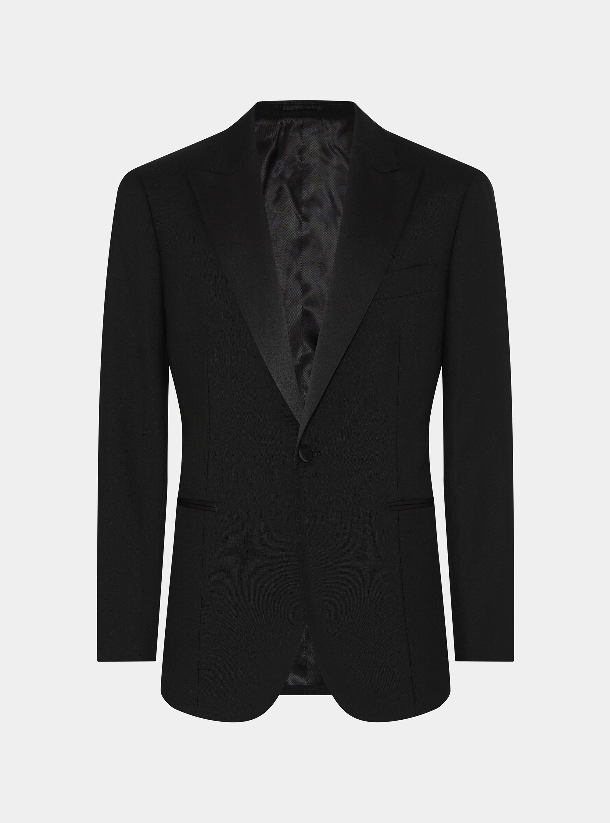 Americana de esmoquin de lana Vitale Barberis Canonico, NEGRO