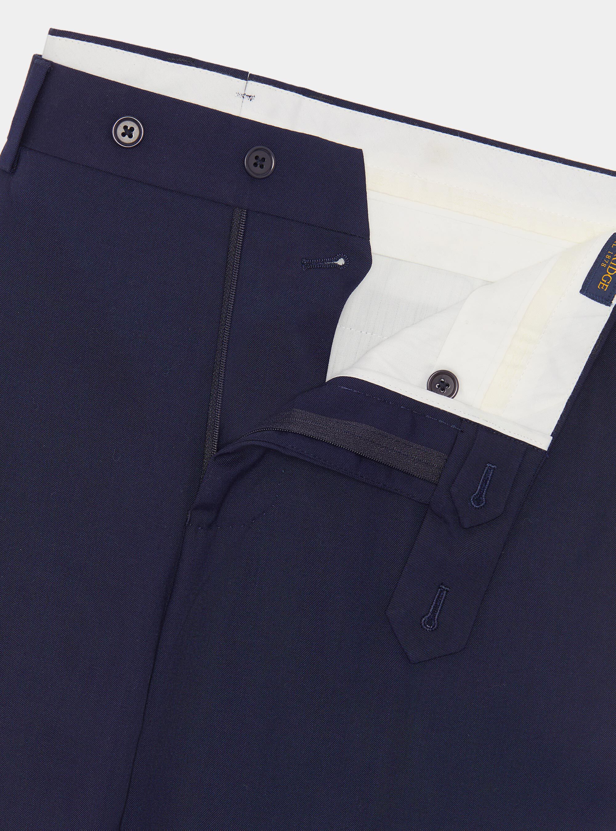 Pantalones de traje slim-fit, AZUL MARINO