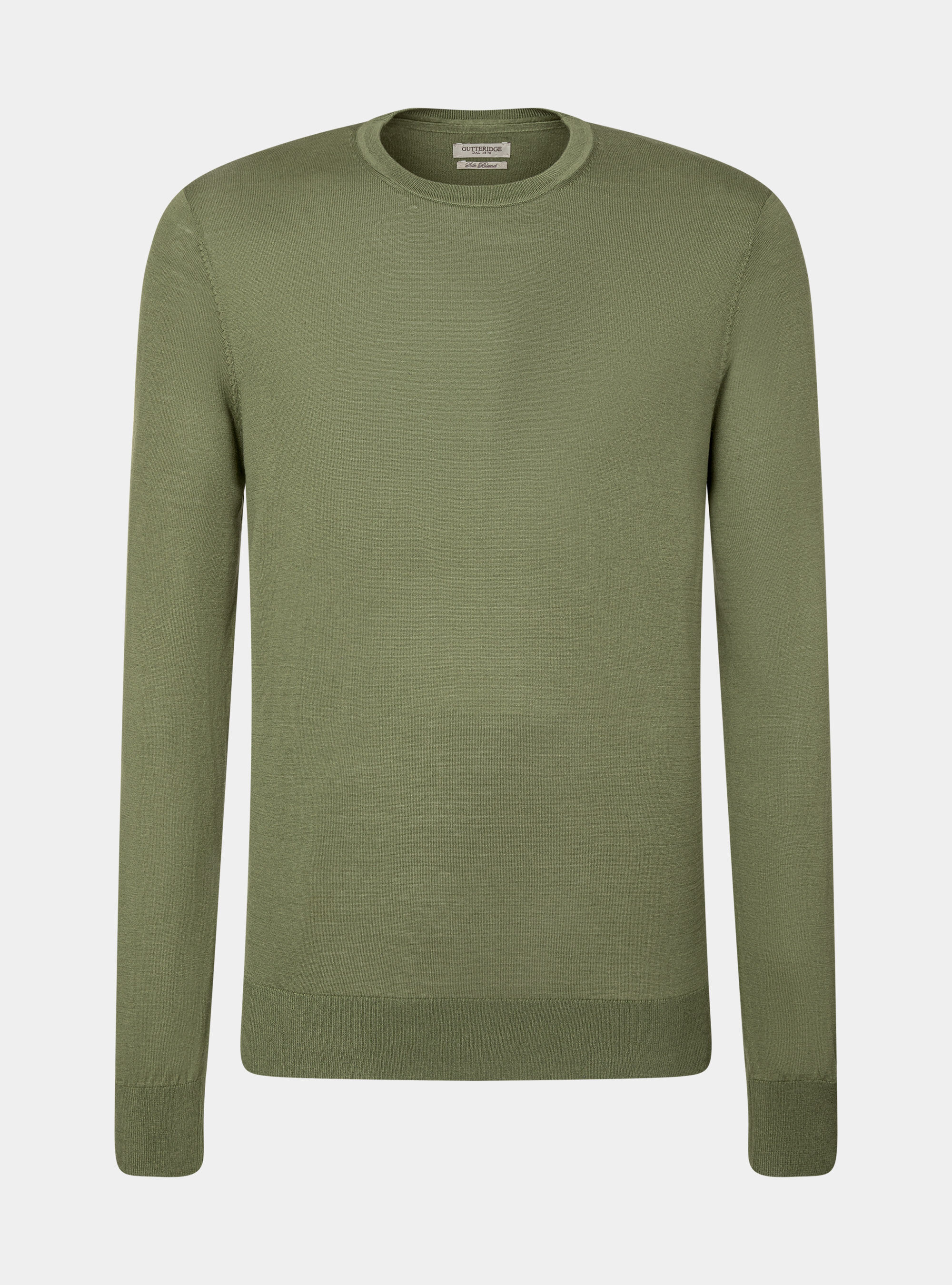 Silk and cotton crew-neck sweater