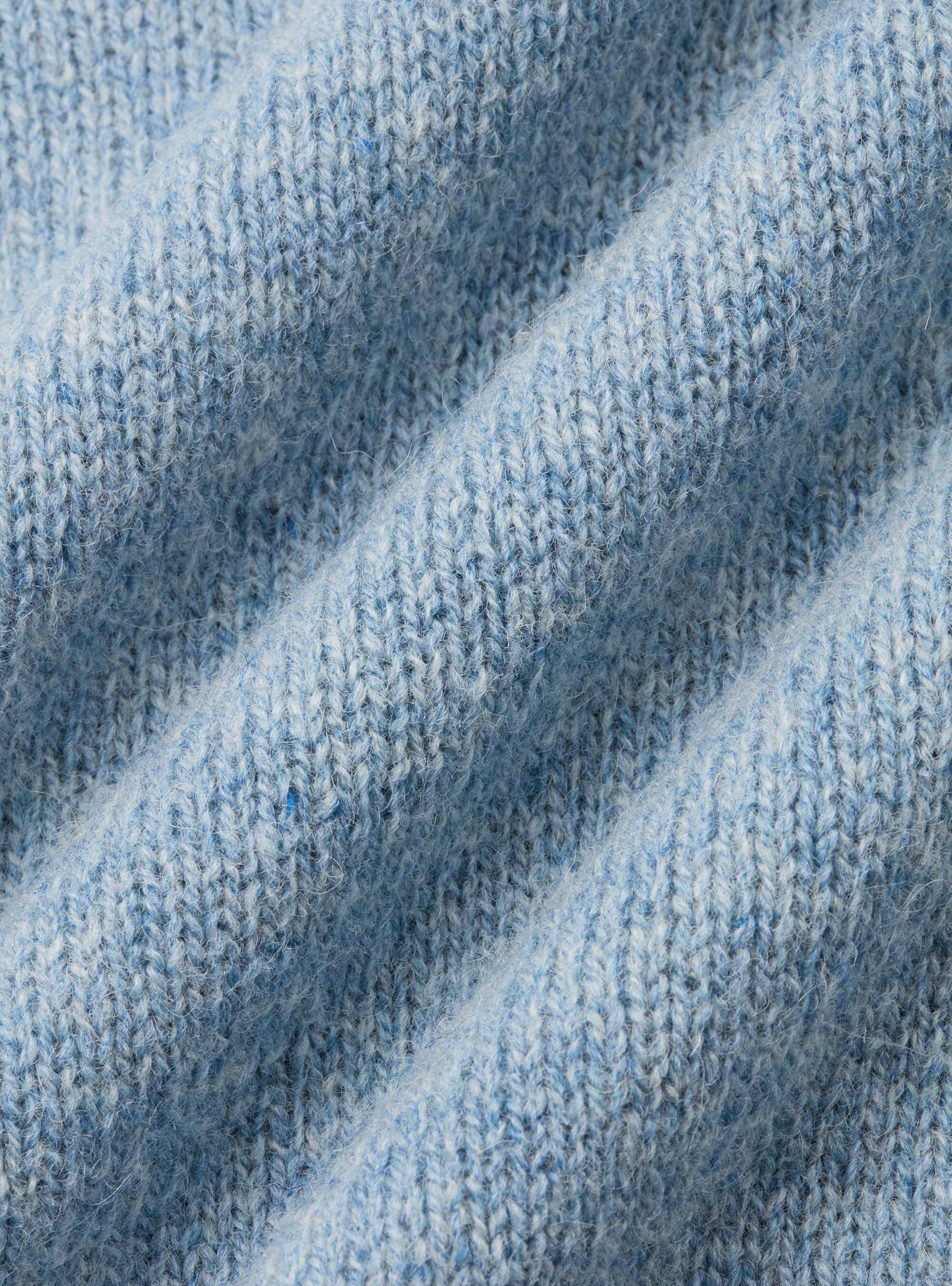 Pure Shetland wool crewneck sweater, AZZURRO POLVERE 0283C