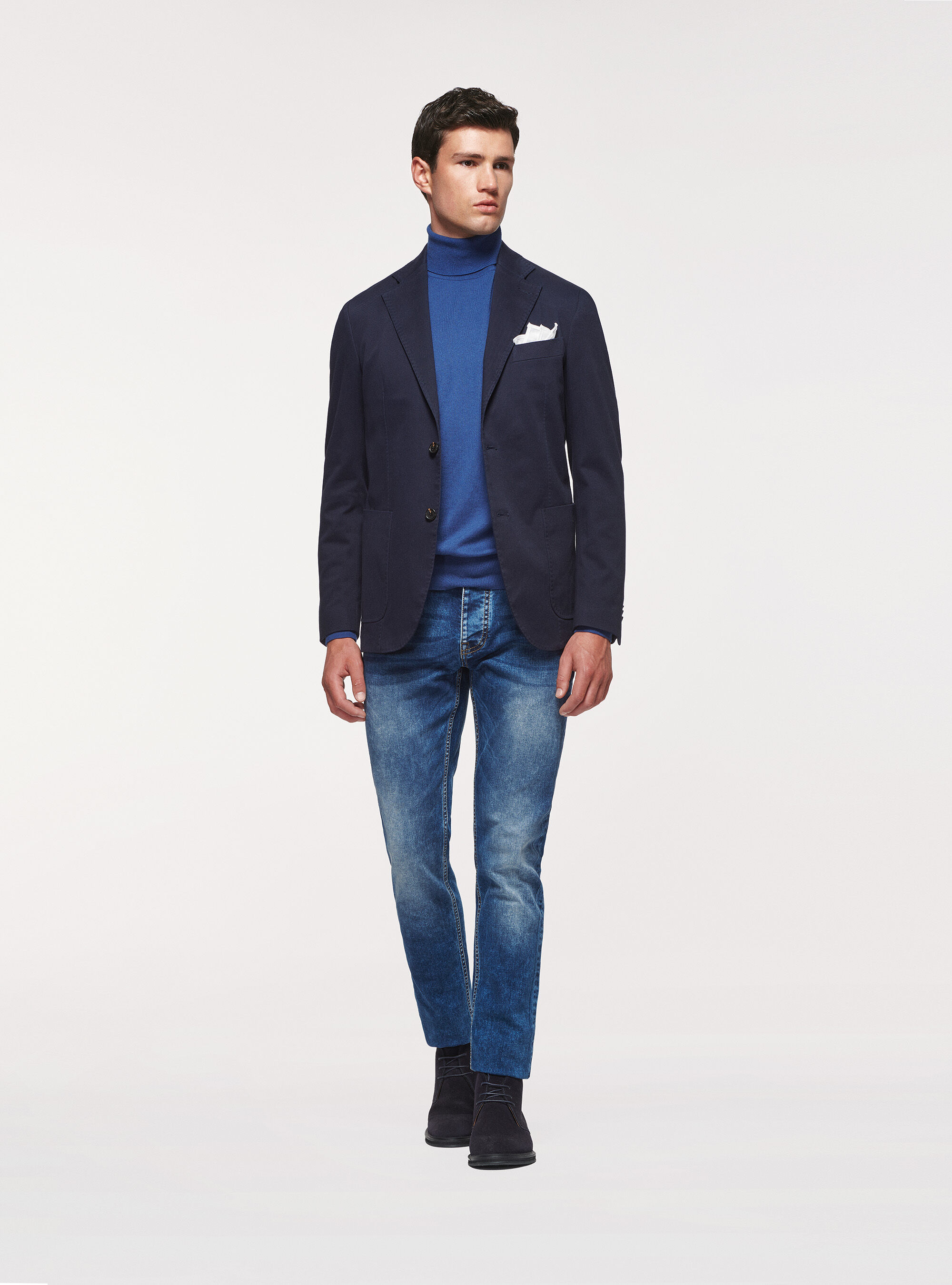Frosted cotton blazer