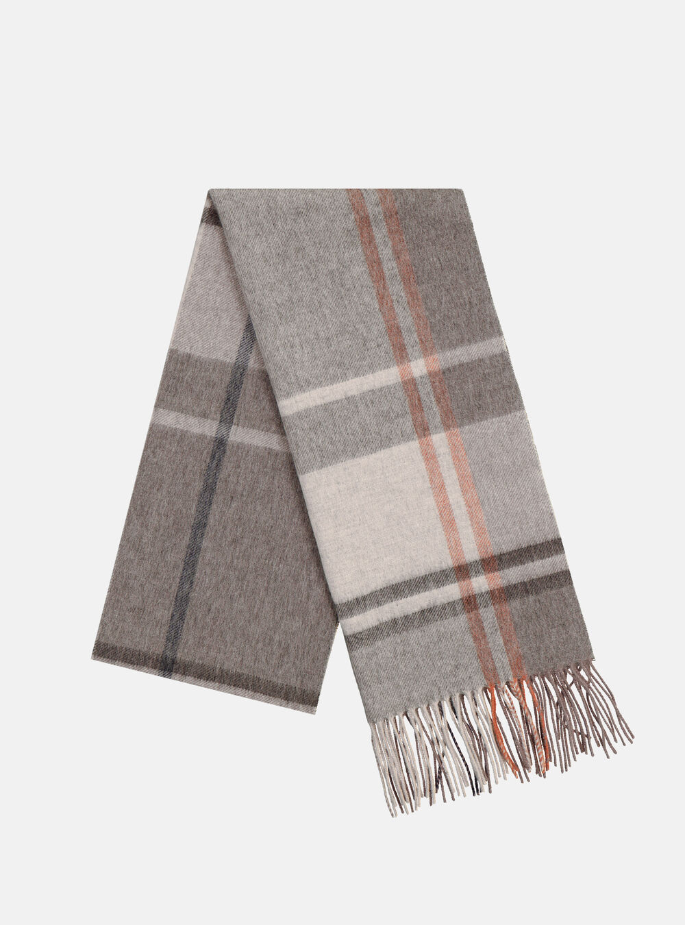 Sciarpa In Lana E Cashmere A Quadri