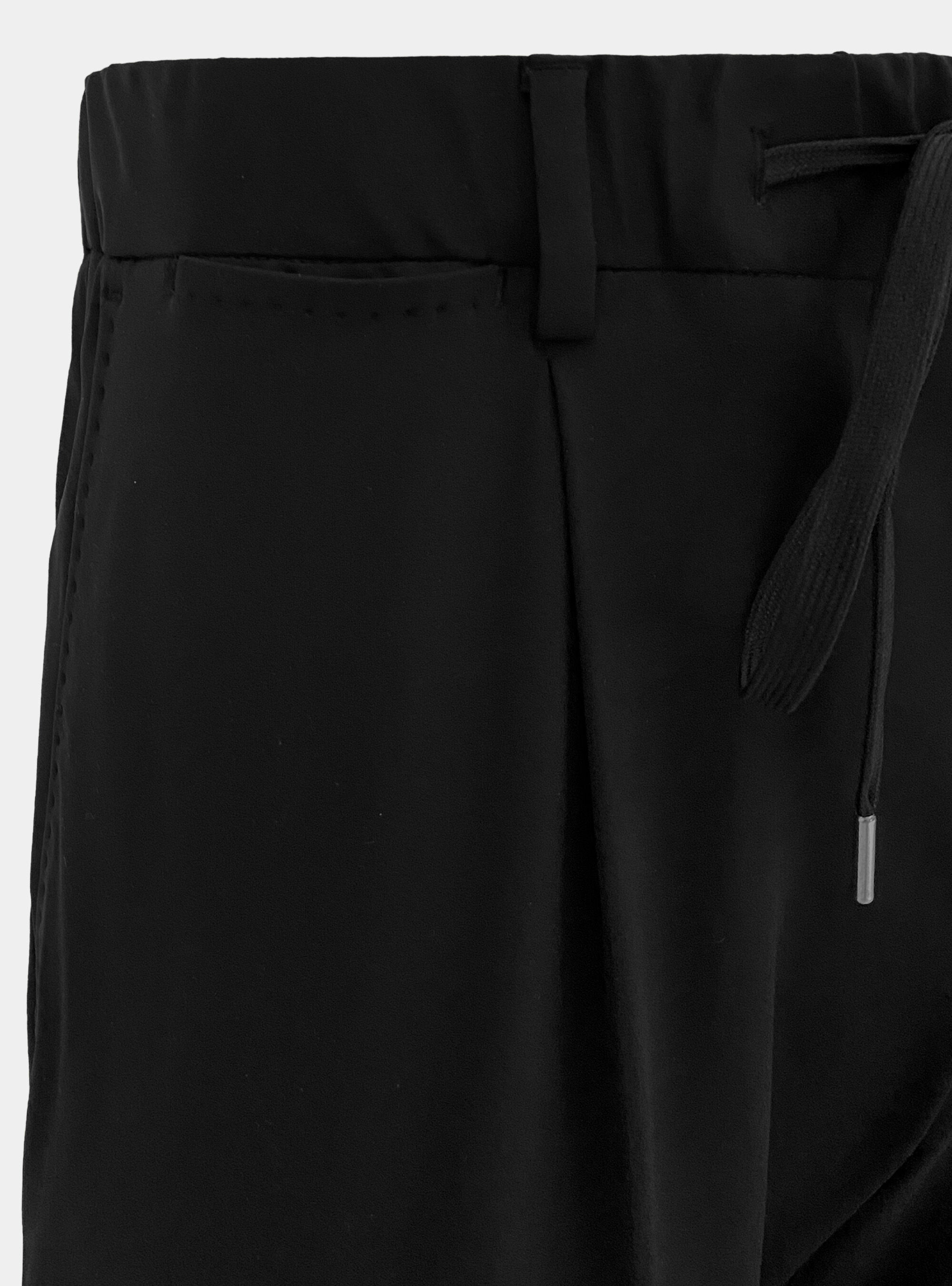 Joggers trousers in technical travelwear fabric, BLACK