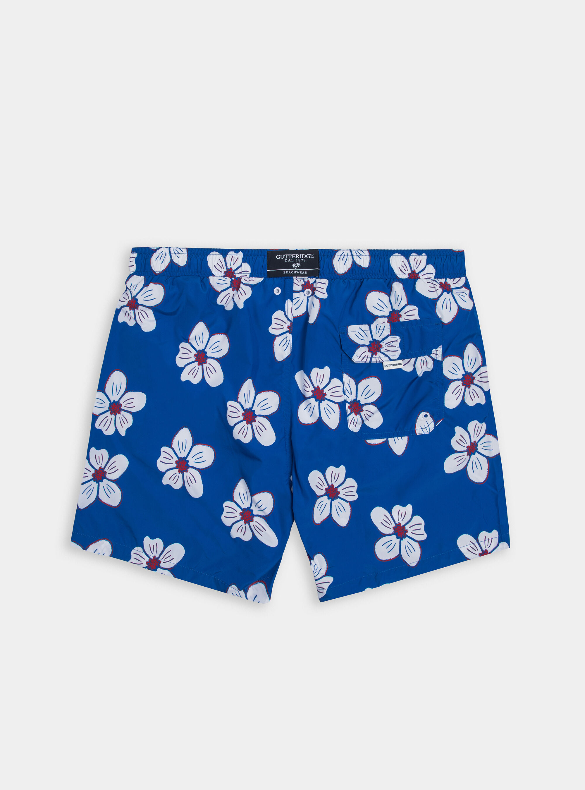 Flower patterned swimwear, BLUE ROYAL