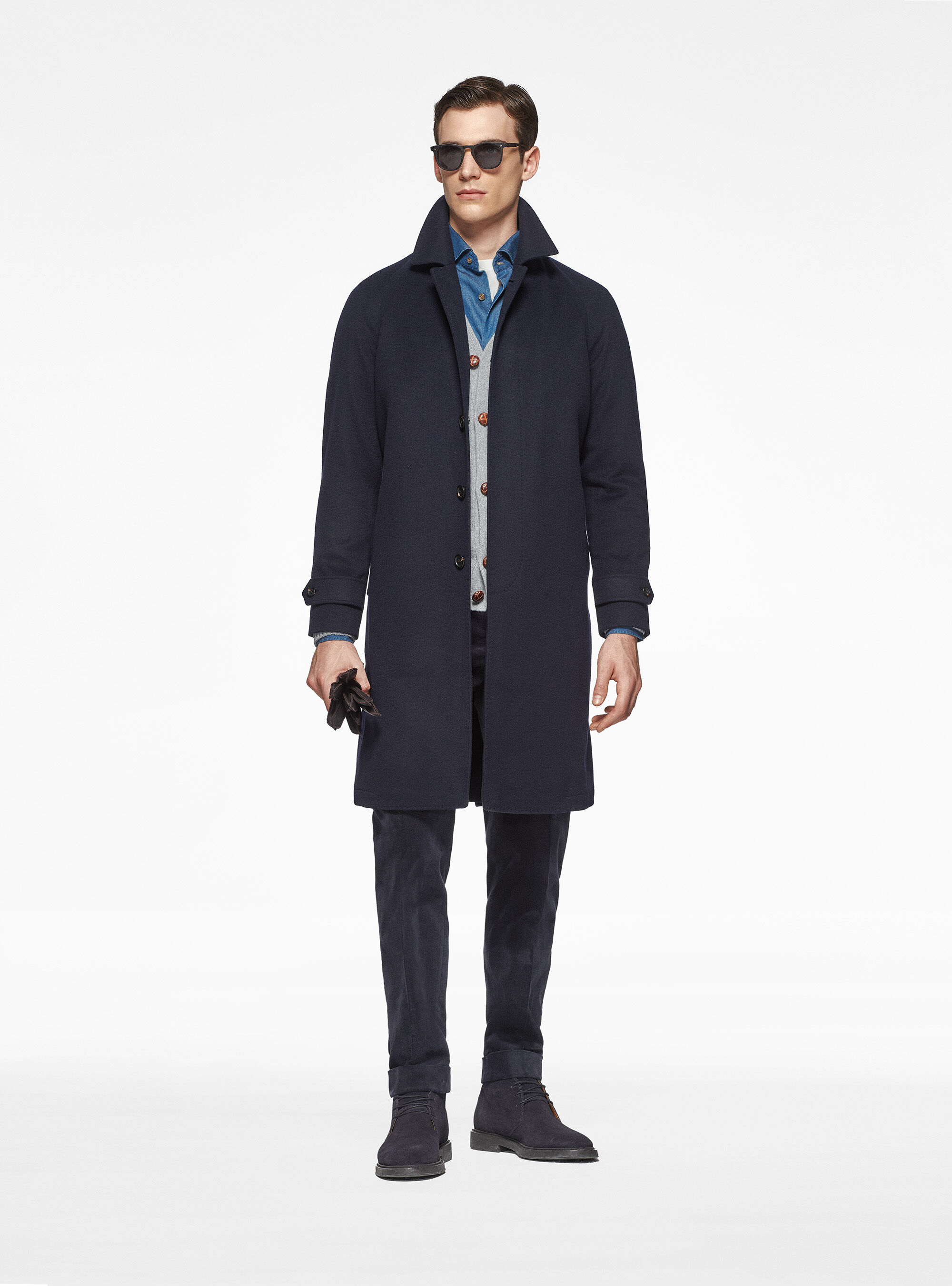Wool and cashmere overcoat