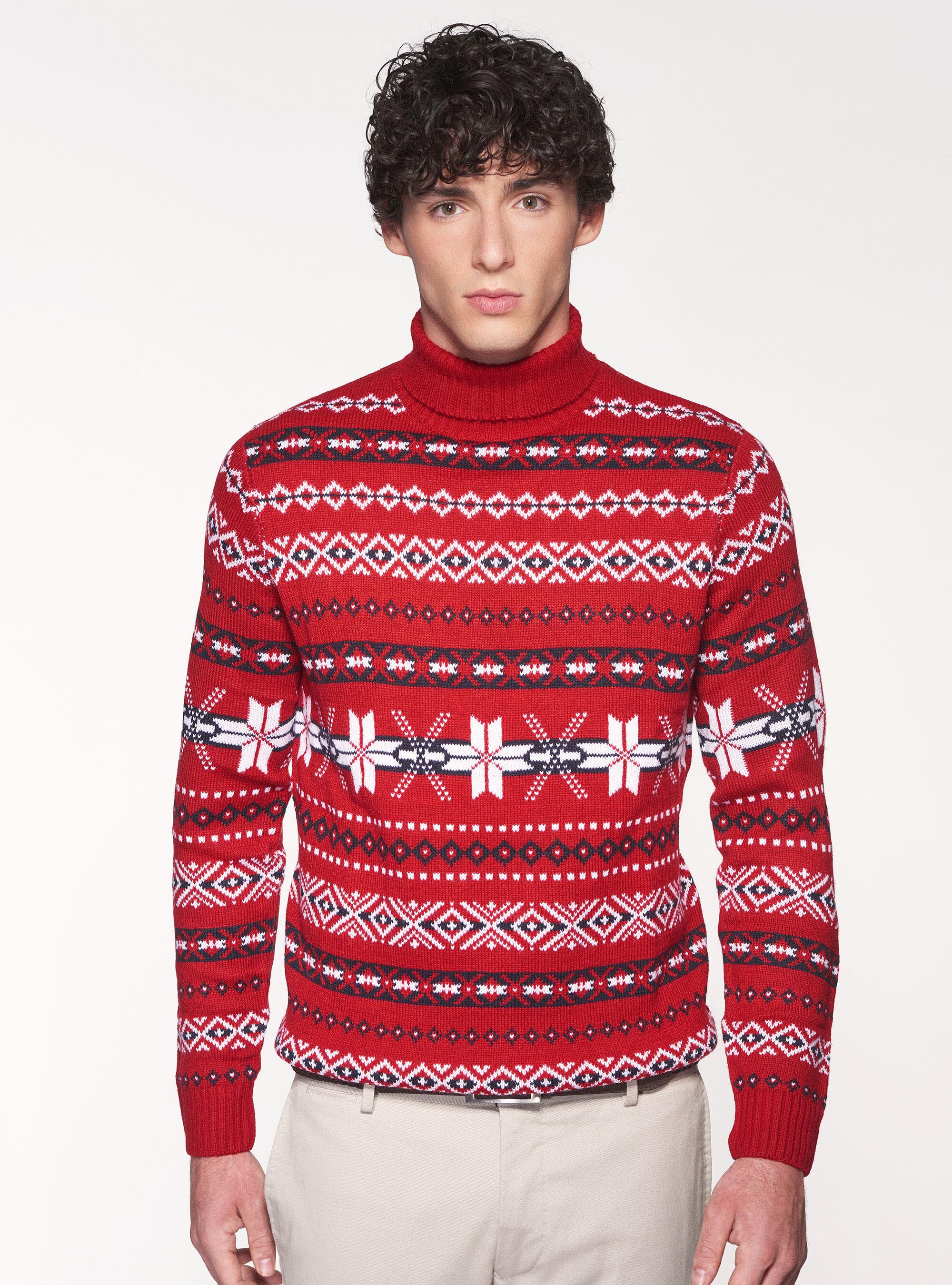 Mens turtleneck shop christmas sweaters
