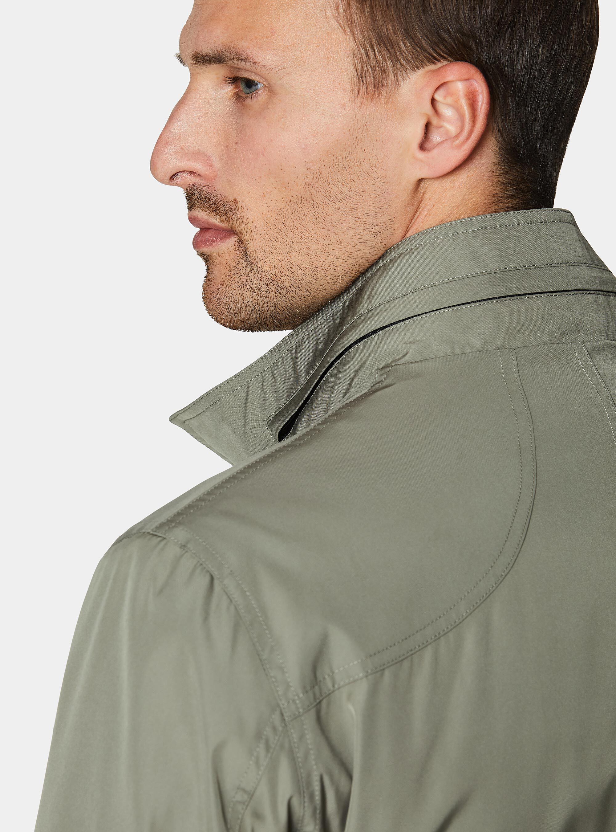 Field jacket en tissu technique, SALVIA 0602C