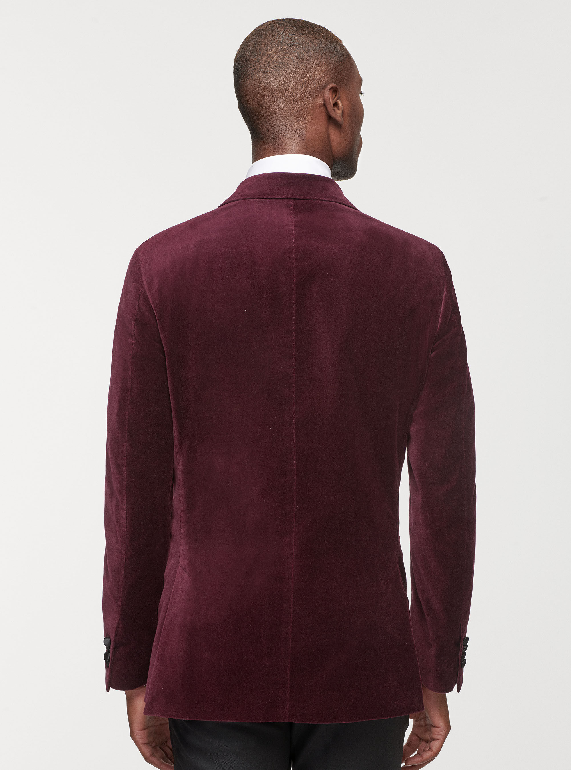 Velvet jacket store mens burgundy