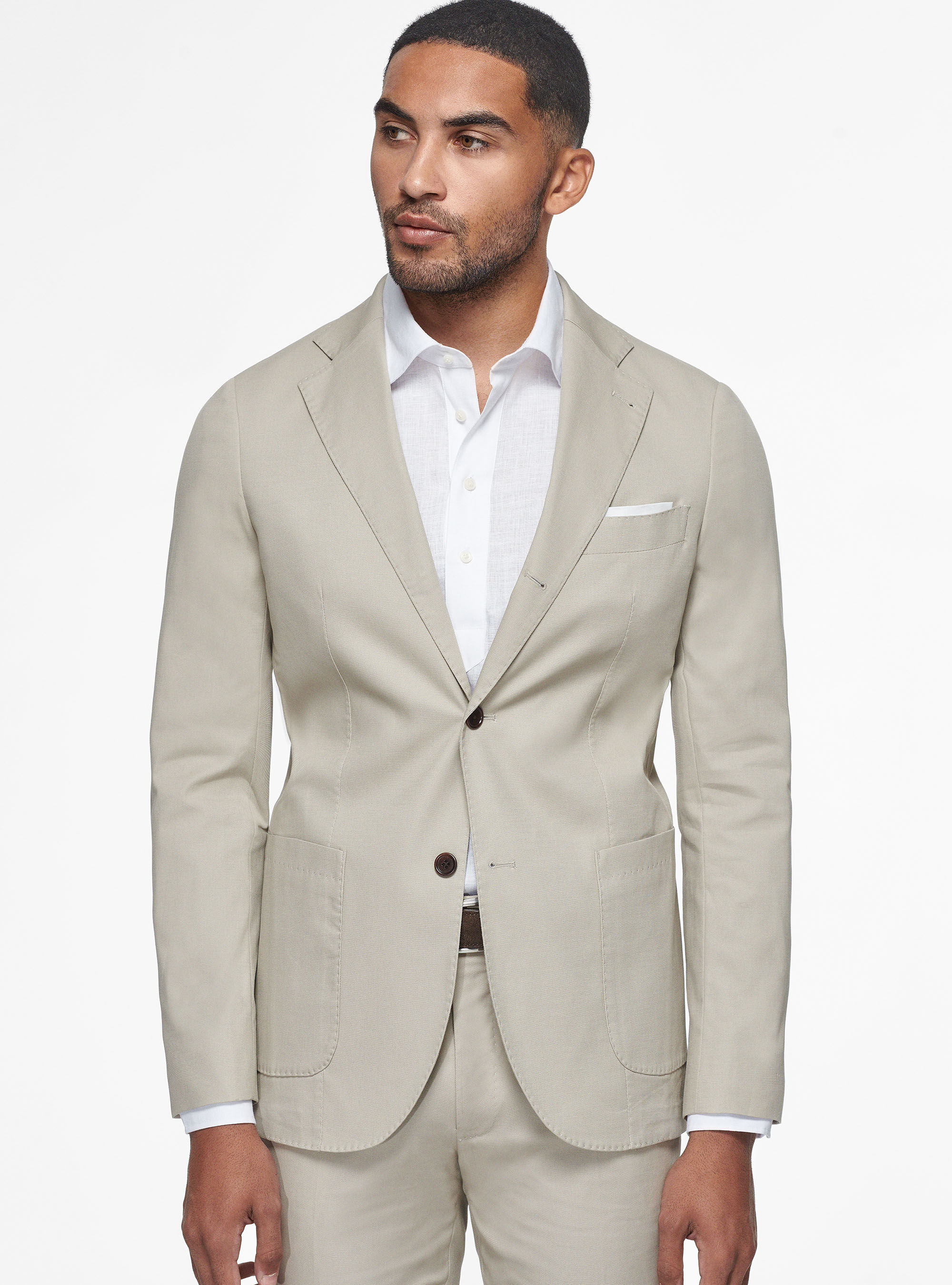 Cotton blazer slim fit online