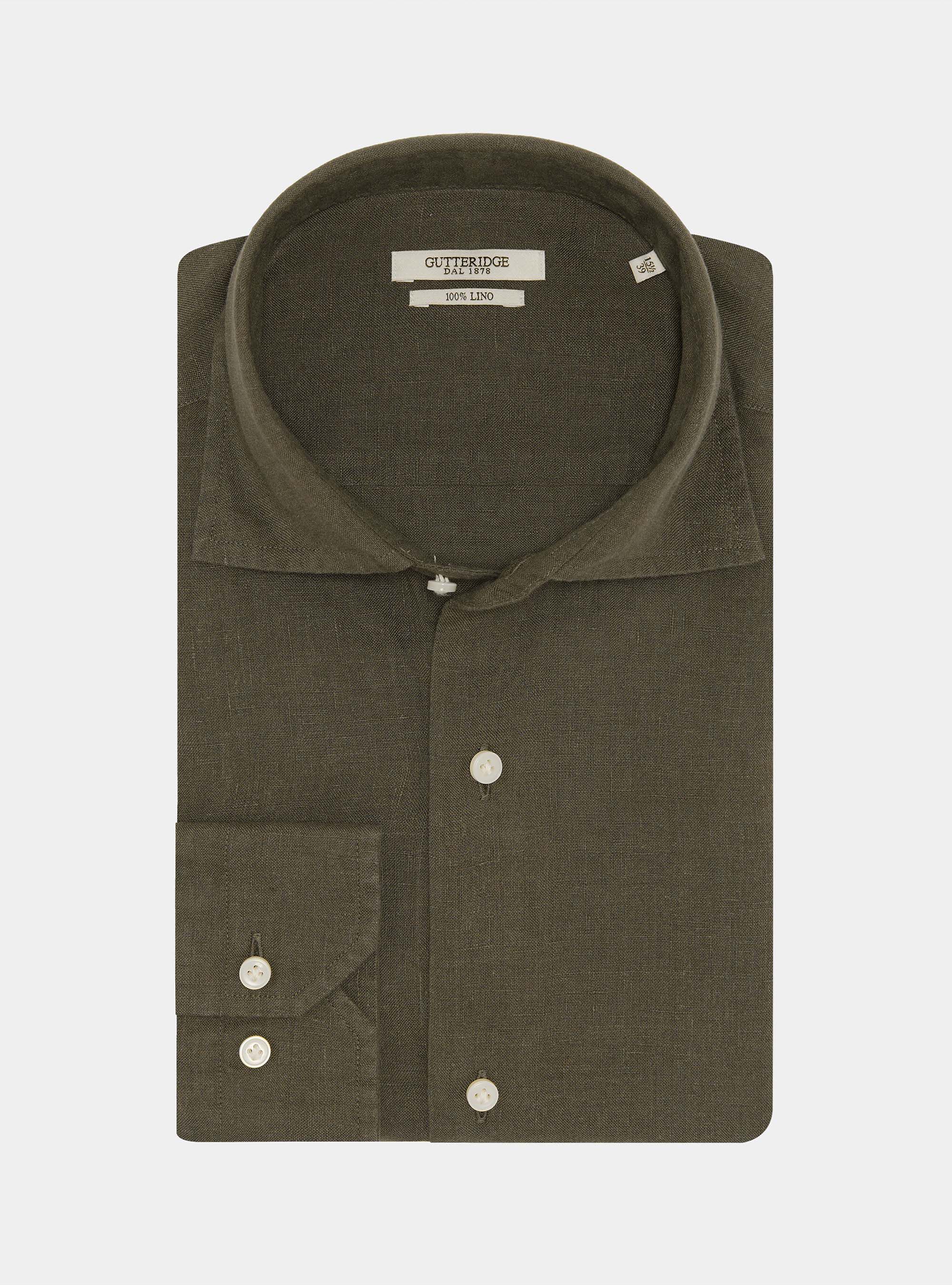 Camicia in puro lino, MILITARE 0609C