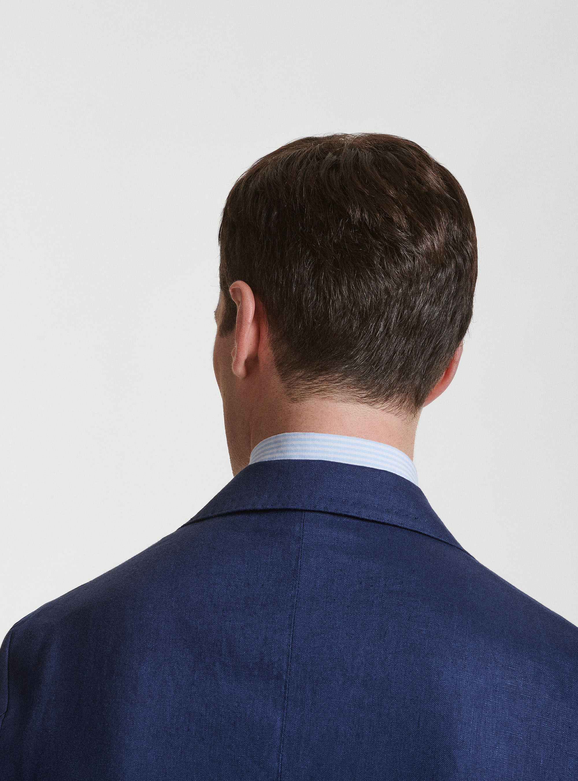 Pure linen suit blazer, BLUE