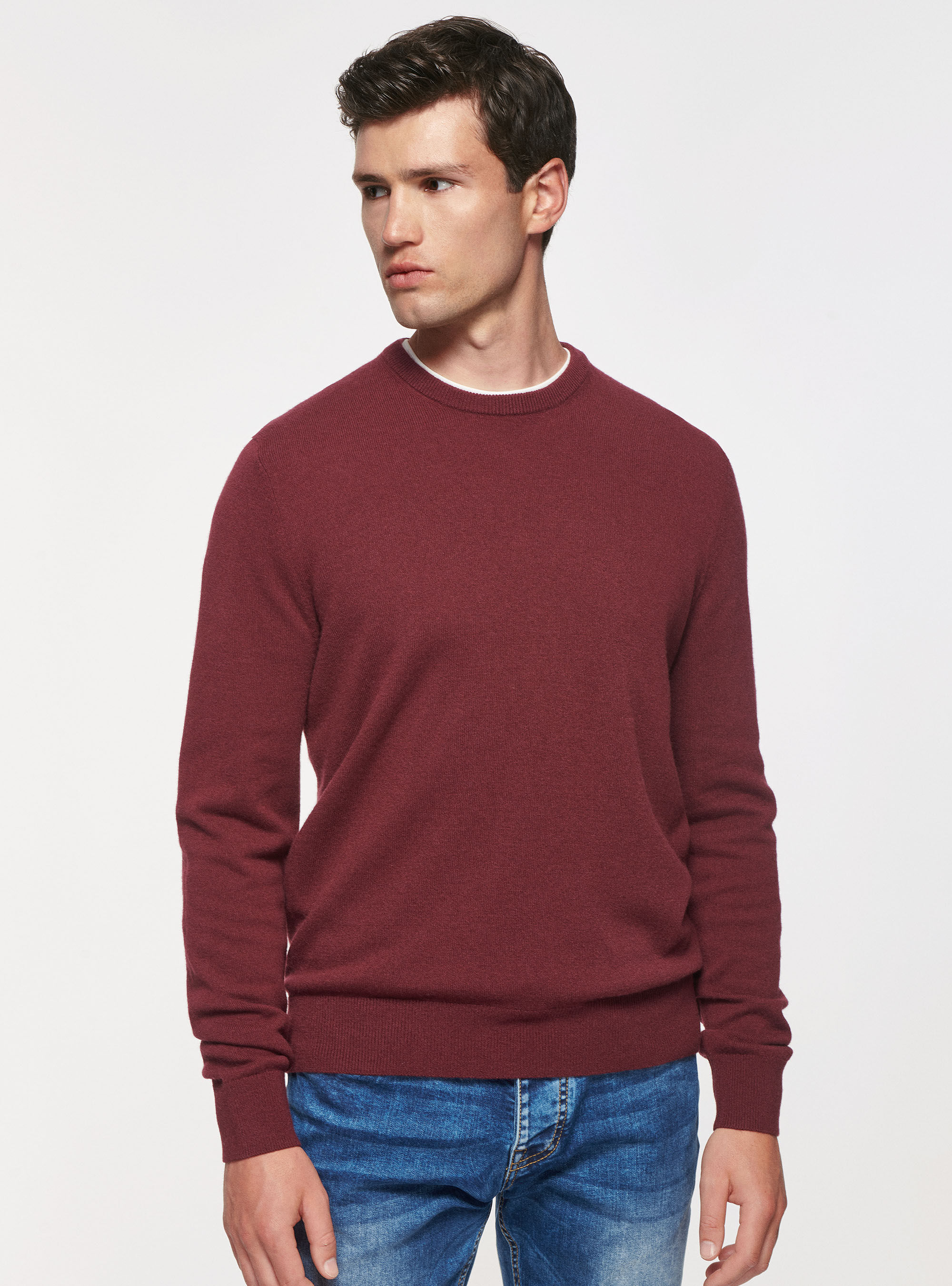 Lambswool mens crew neck sale
