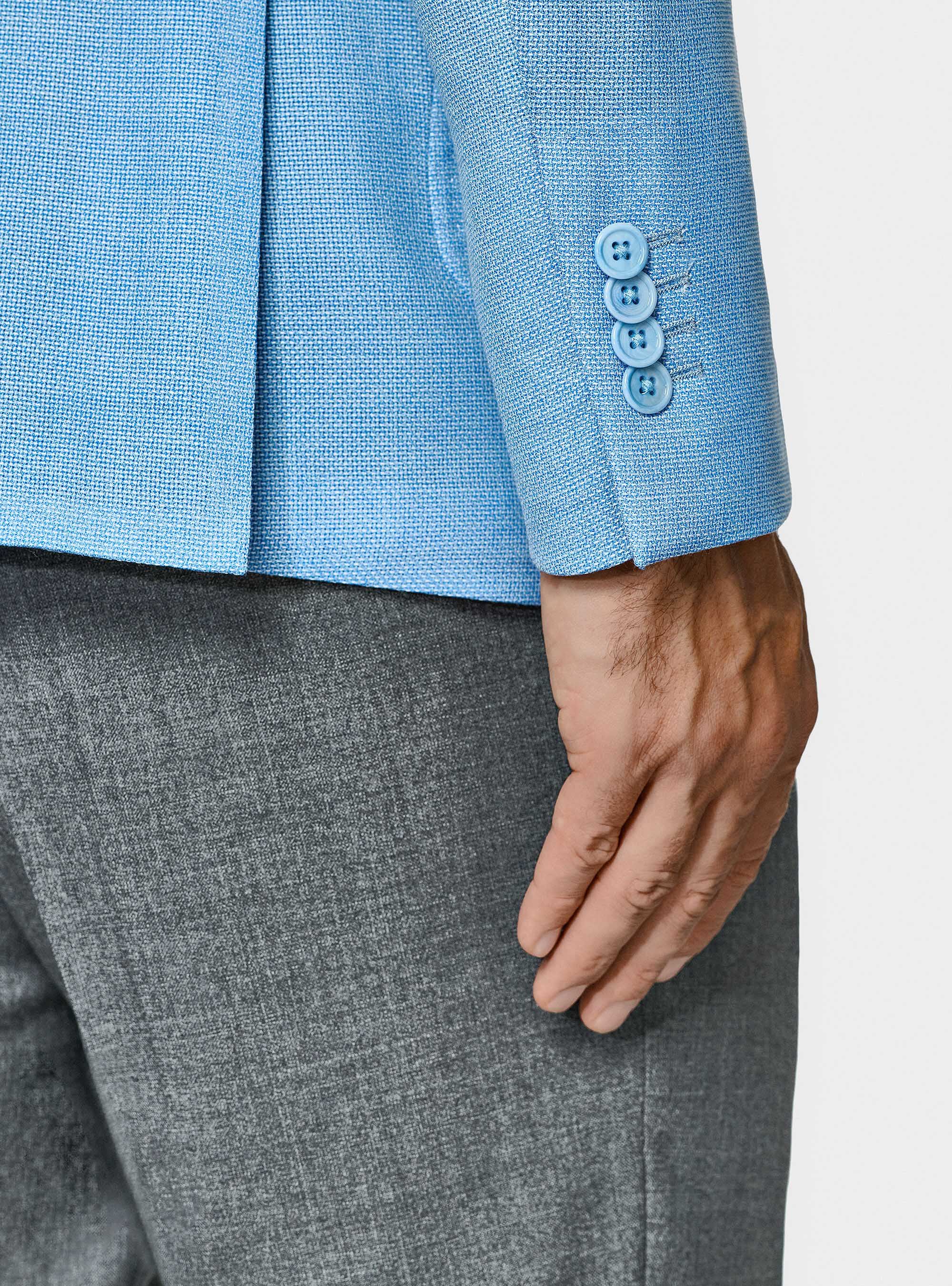 Americana de lana Vitale Barberis Canonico, CELESTE