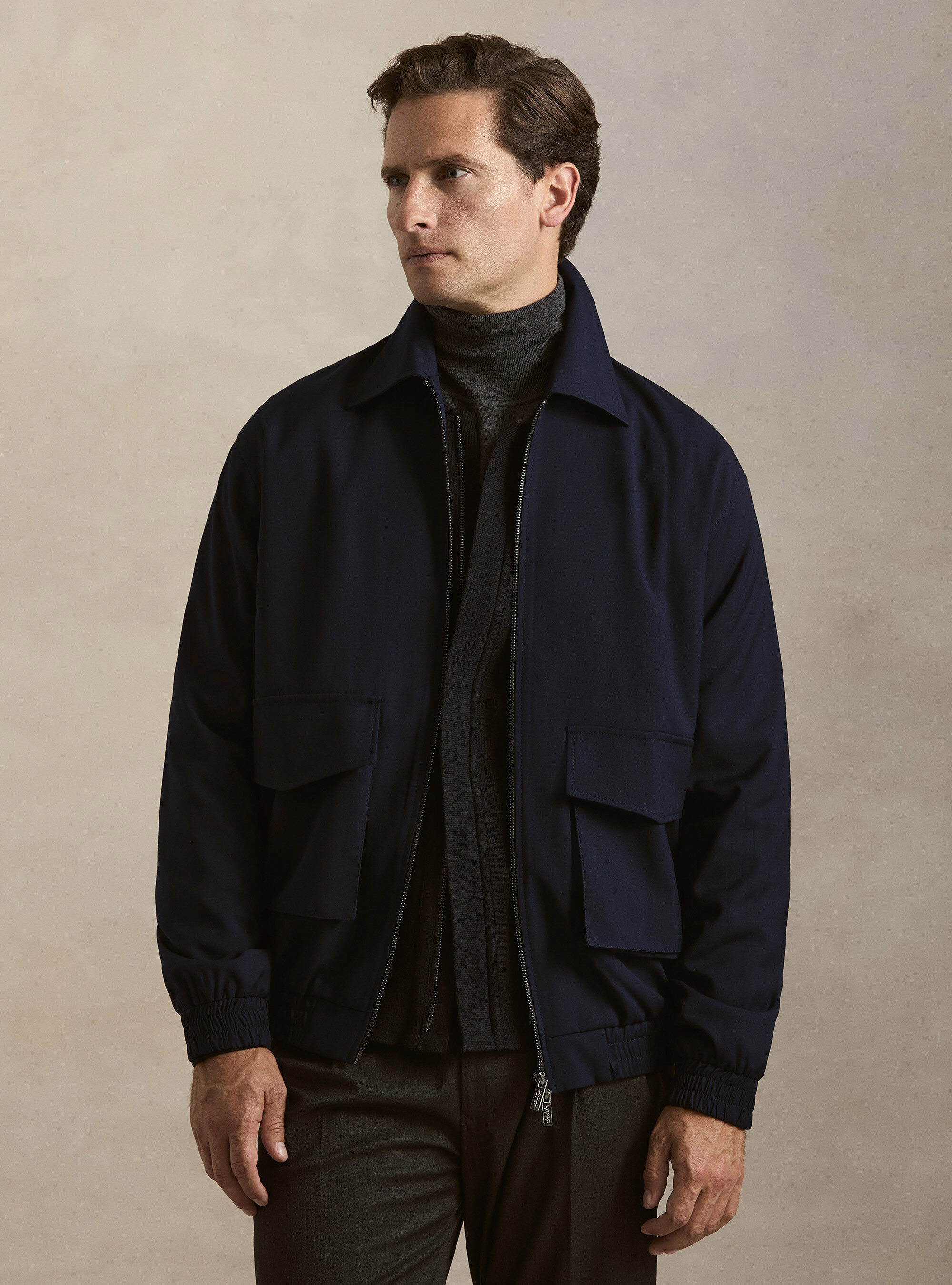 Bomber oversize leggero con colletto