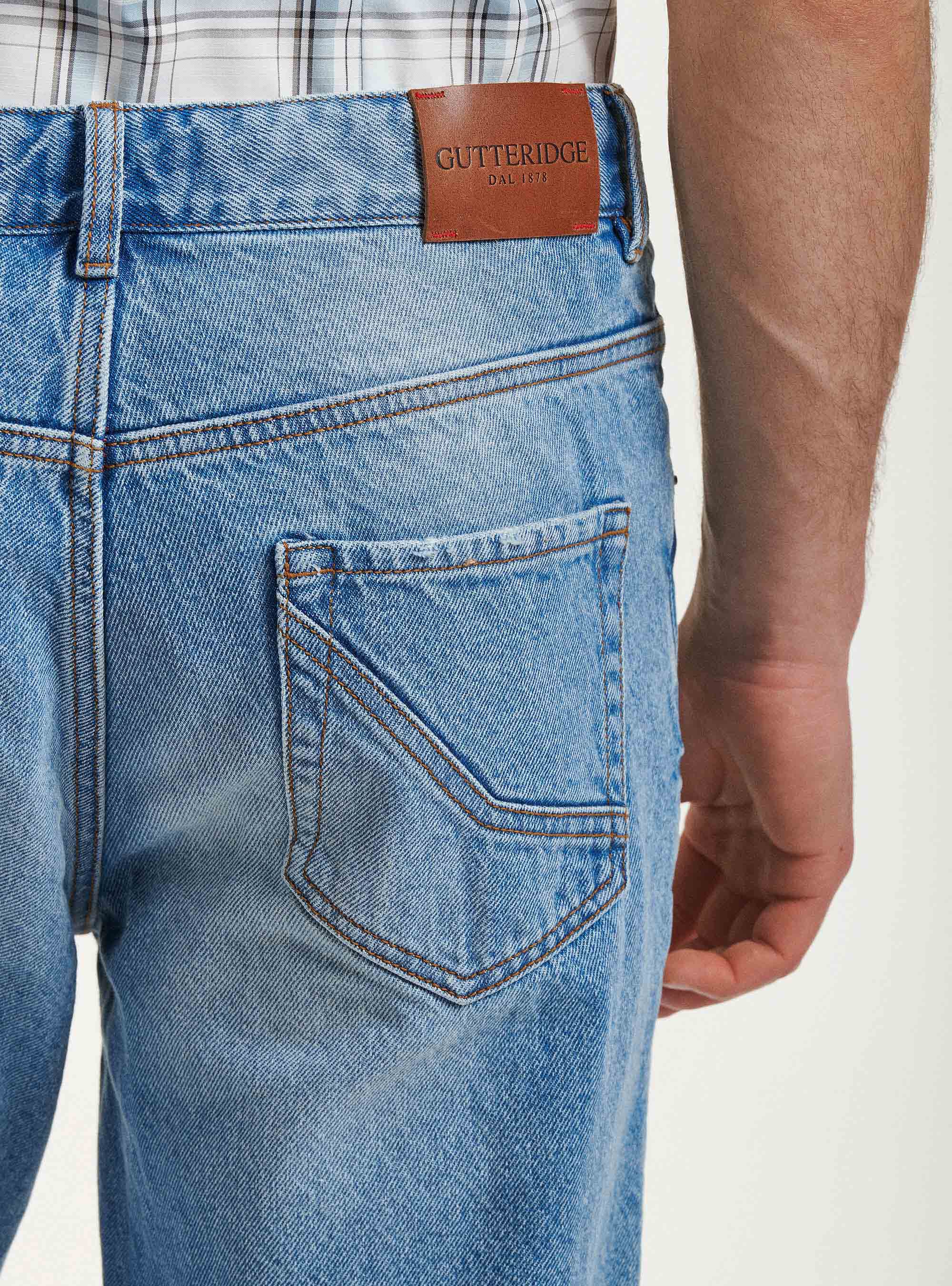 Jeans loose fit, AZZURRO