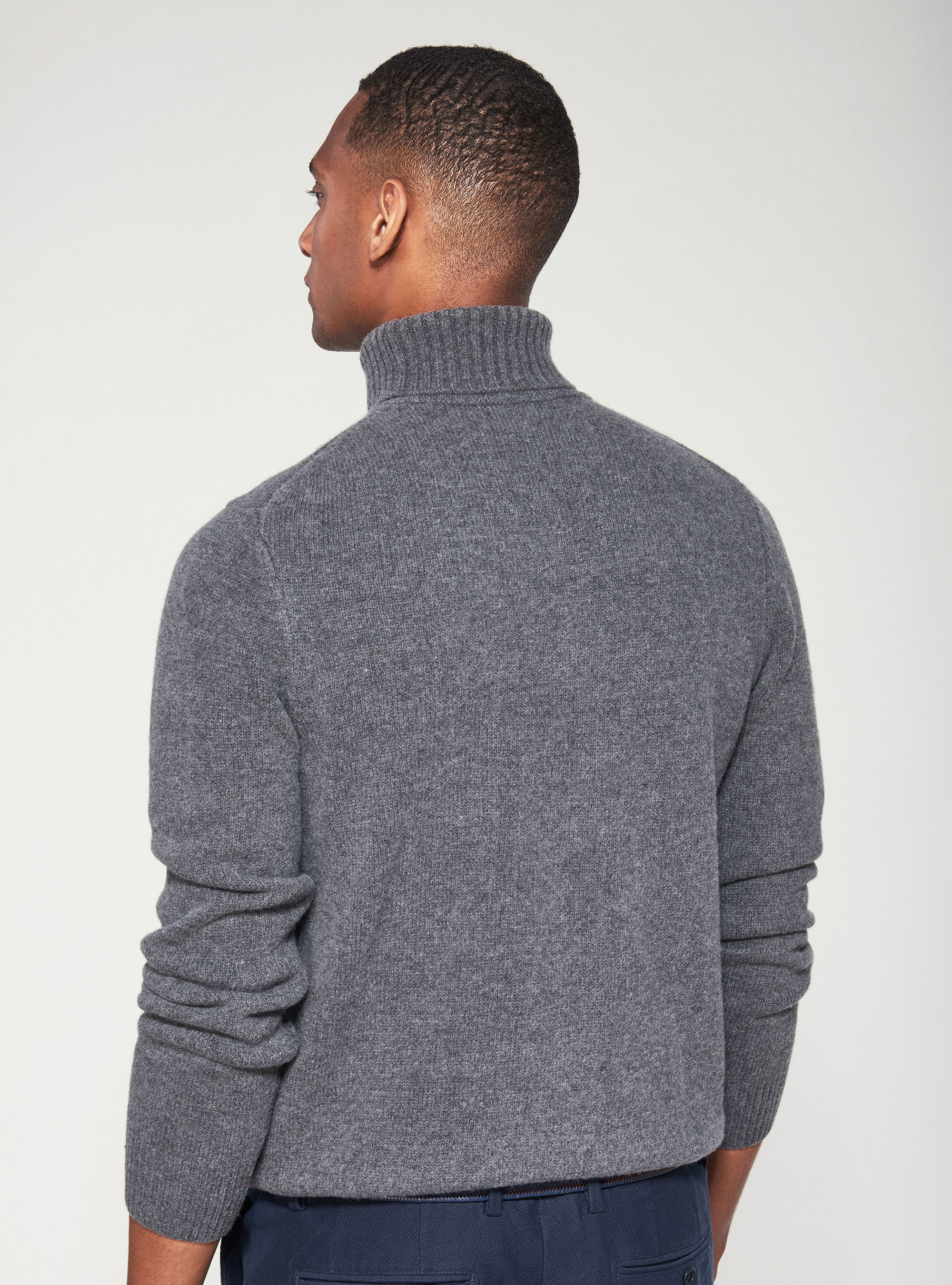 Wool turtleneck, GREY