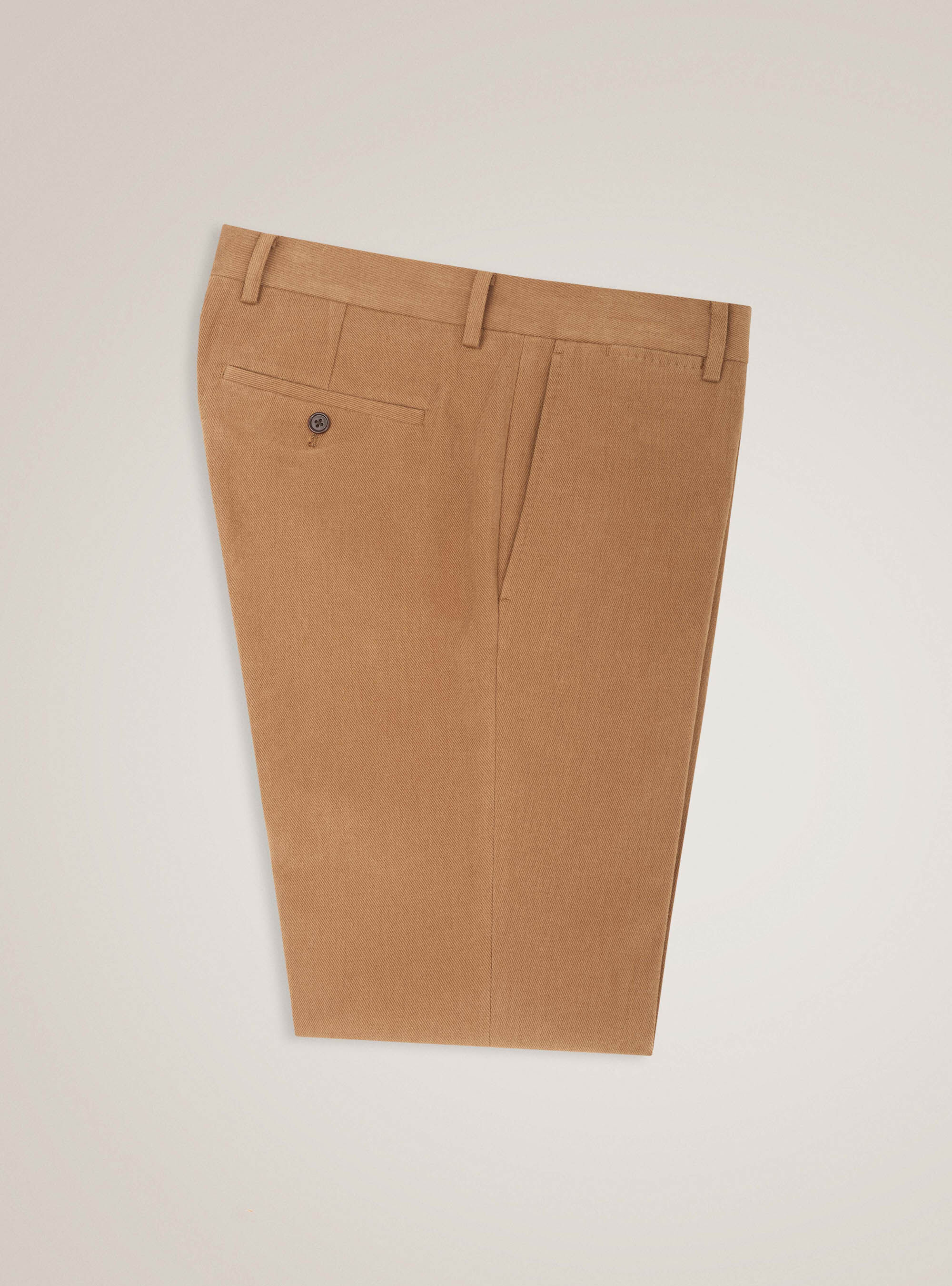 Chino pants in frosted cotton twill, BEIGE 0578C