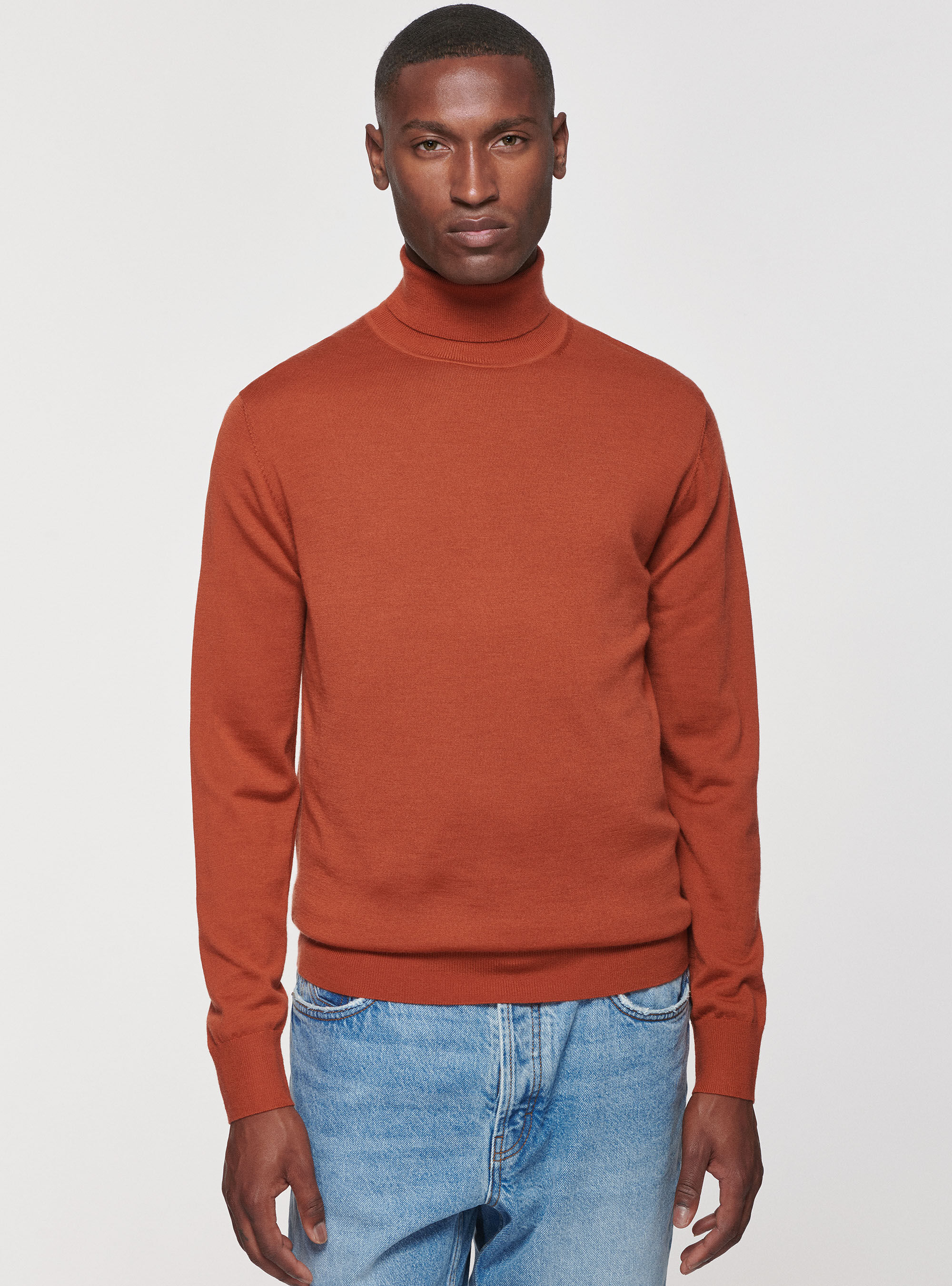 Turtleneck in pure merino wool GutteridgeEU Men s Sweaters