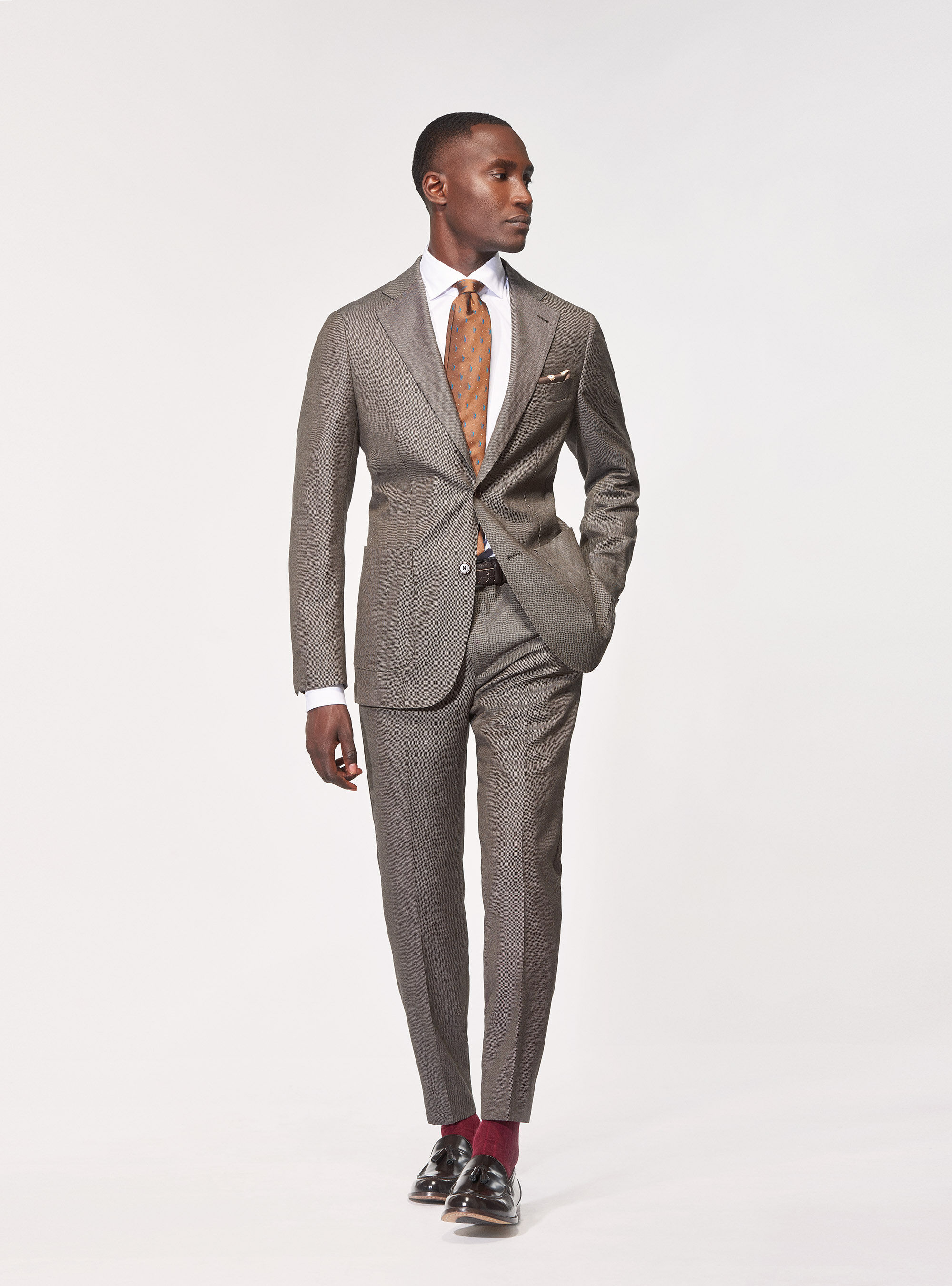 MODA UOMO Tailleur & Completi Elegante Gyp Cravatte e accessorio Grigio Unica sconto 93% 