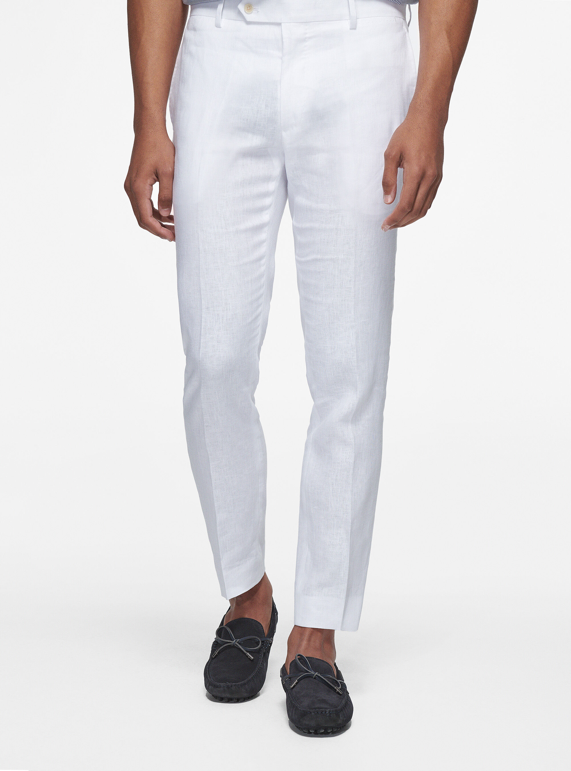 Pantalon de lino blanco hombre top