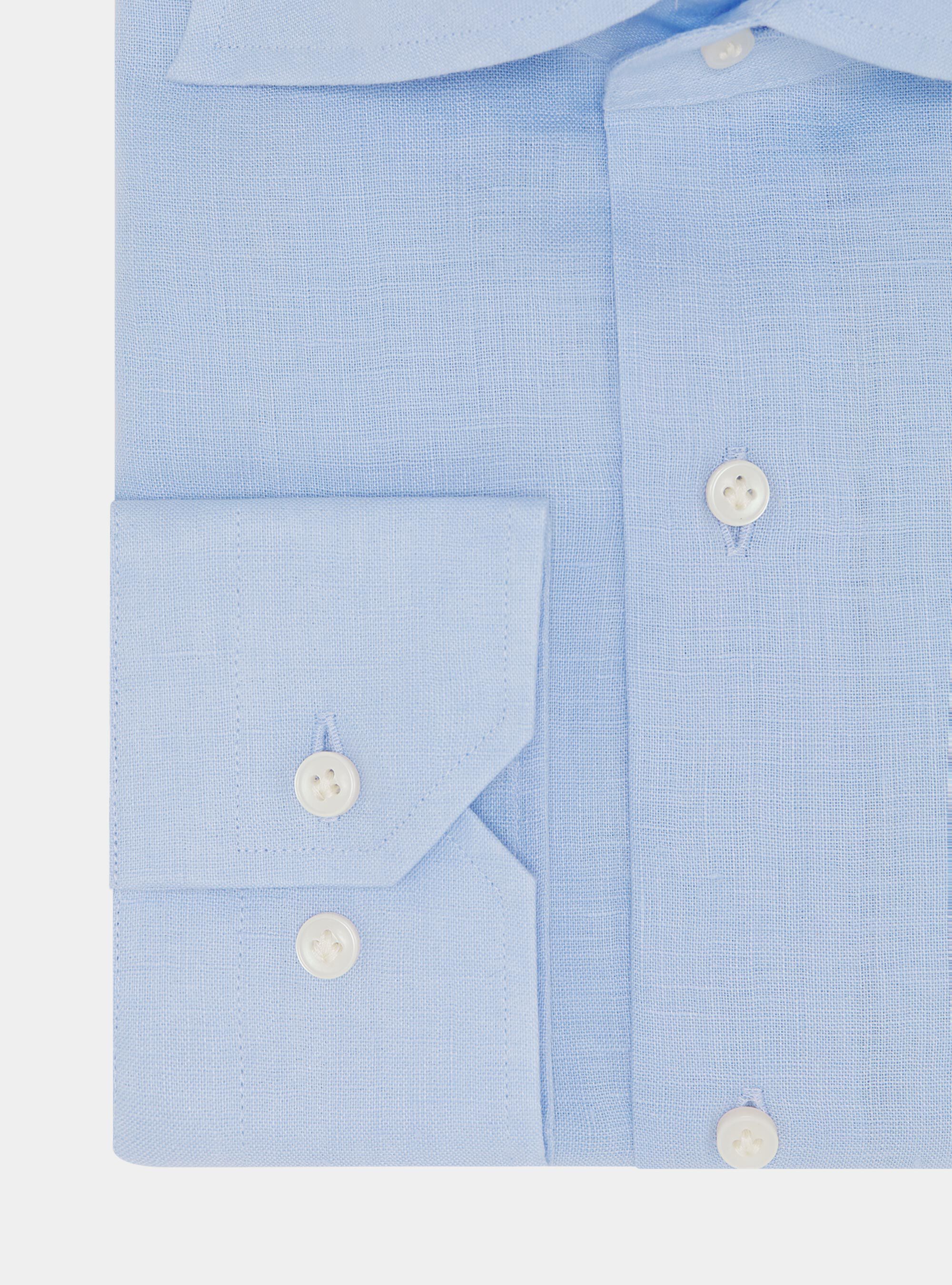Camicia collo italiano in puro lino Gutteridge Camicie Uomo