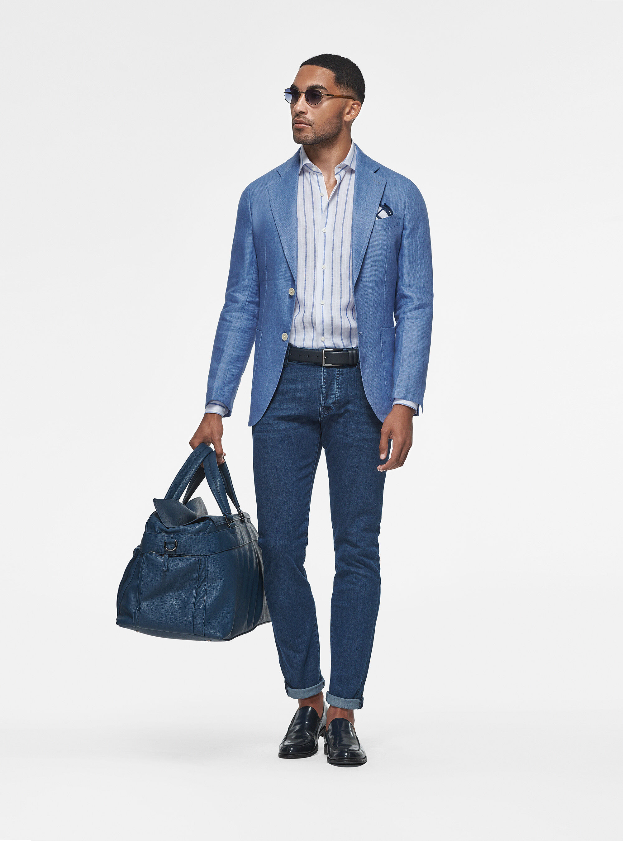 Blazer azzurro discount