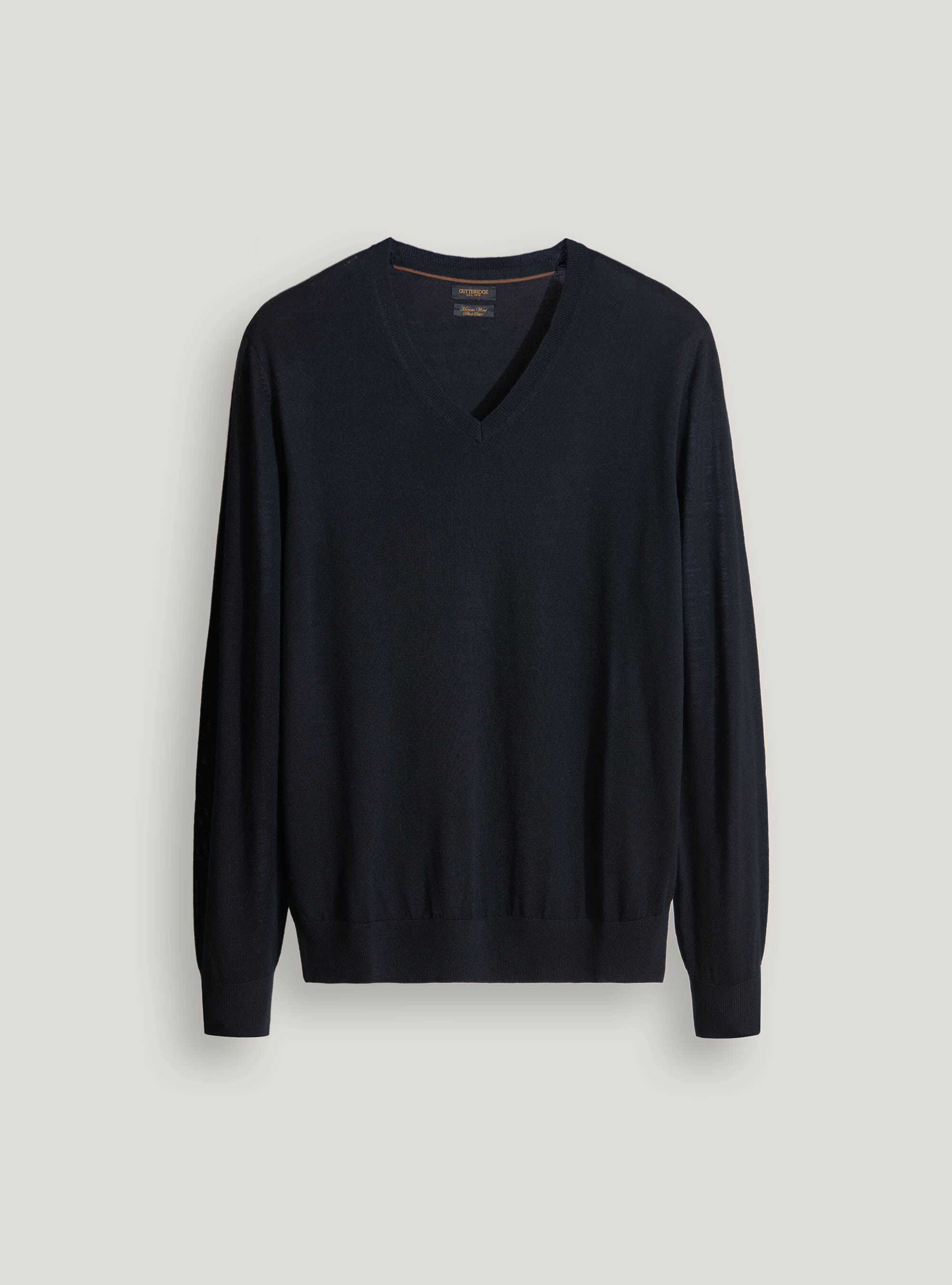 Mens black merino wool sweater online
