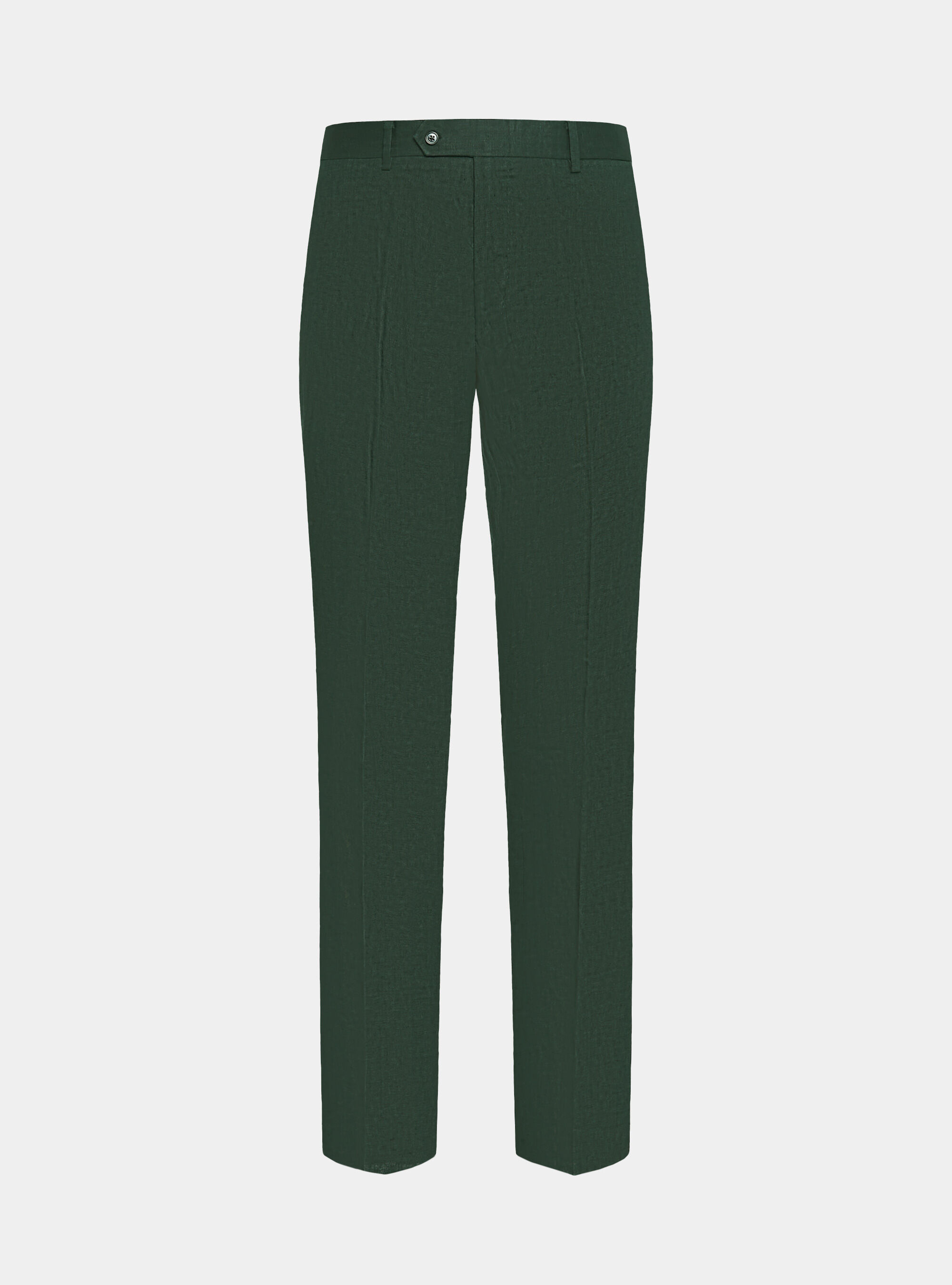 Pantaloni abito in puro lino, VERDE