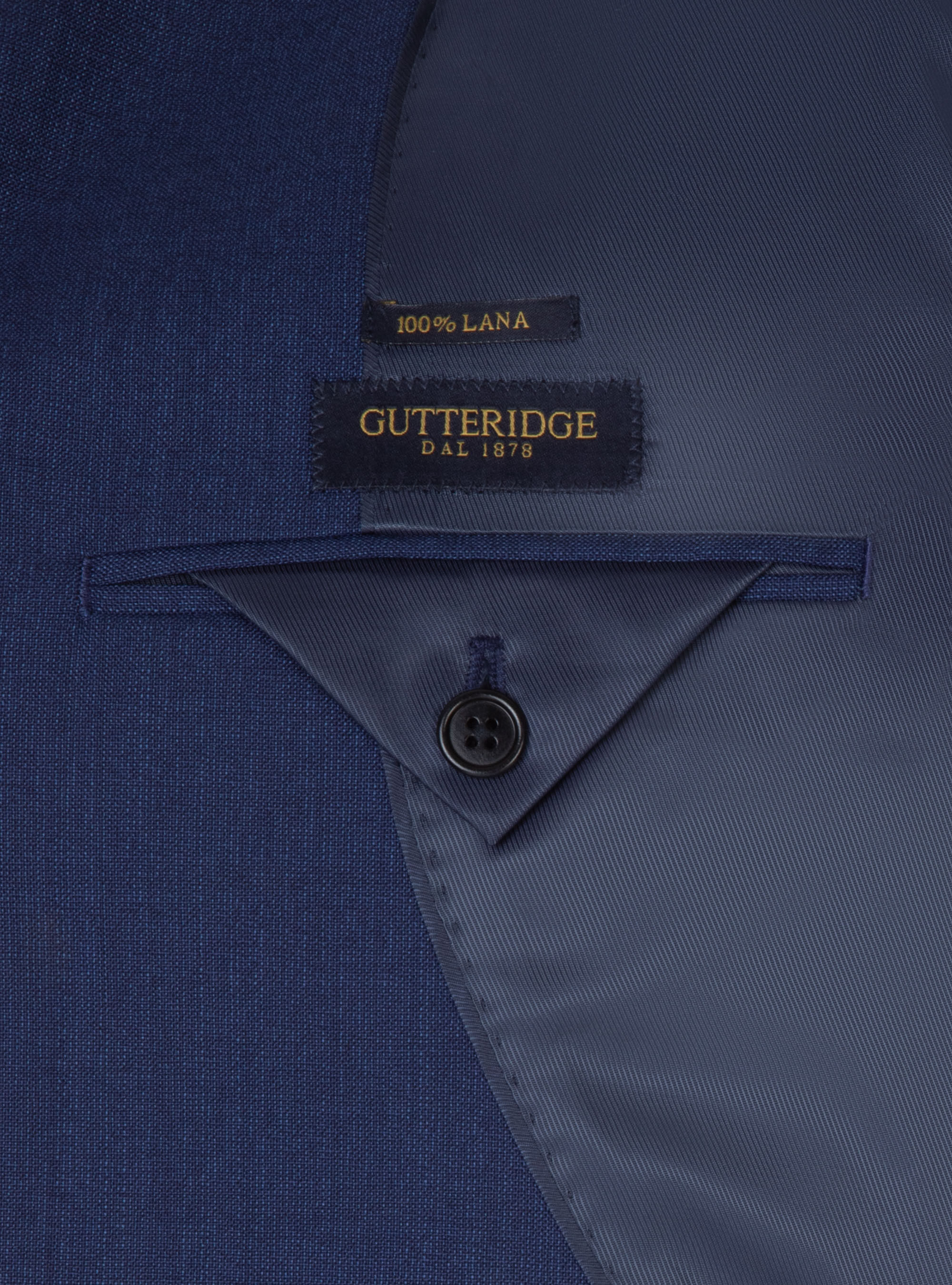 Giacca per abito in pura lana tessuto Vitale Barberis Canonico, BLU