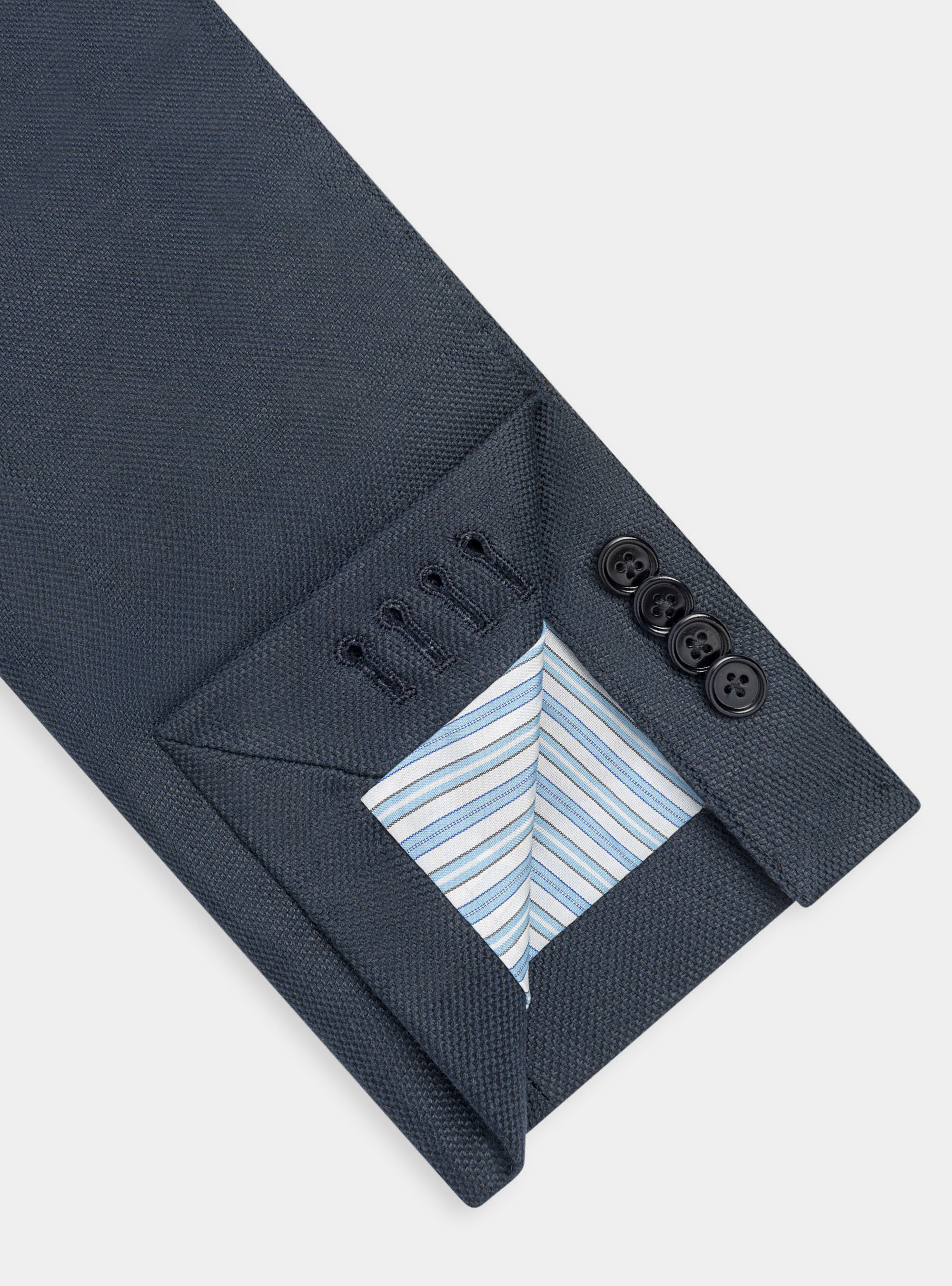 Jacke aus Leinen und Baumwolle, NAVY 0218C