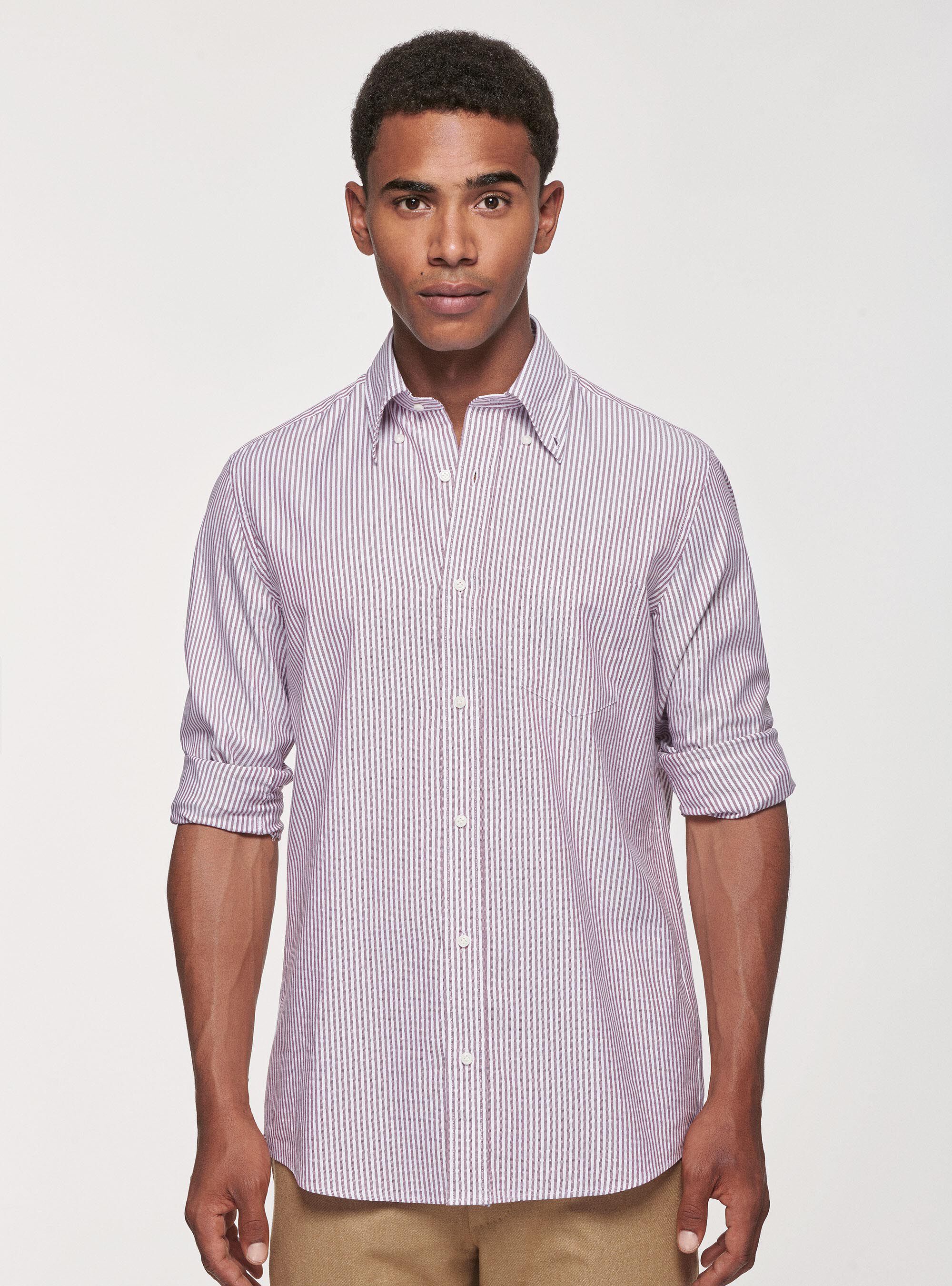Camicia uomo bordeaux best sale