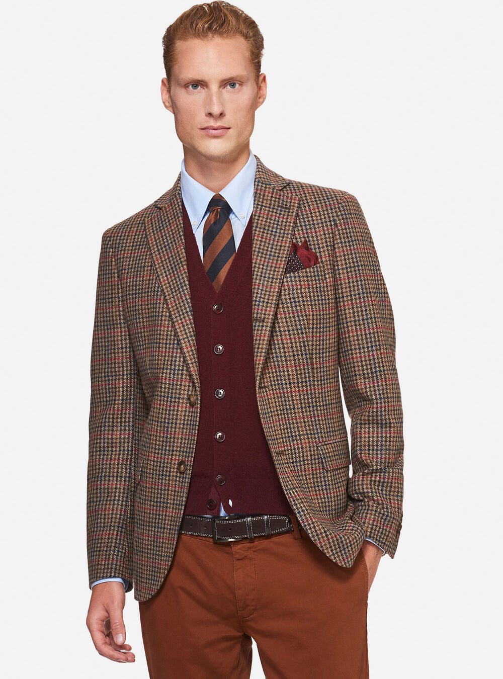 Wool And Cashmere Prince Of Wales Jacket