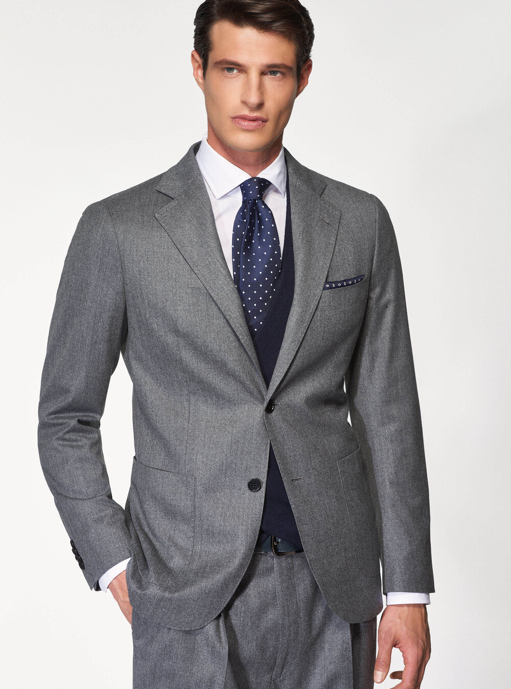 Vitale Barberis Canonico flannel suit blazer | GutteridgeUS | Men's Suits