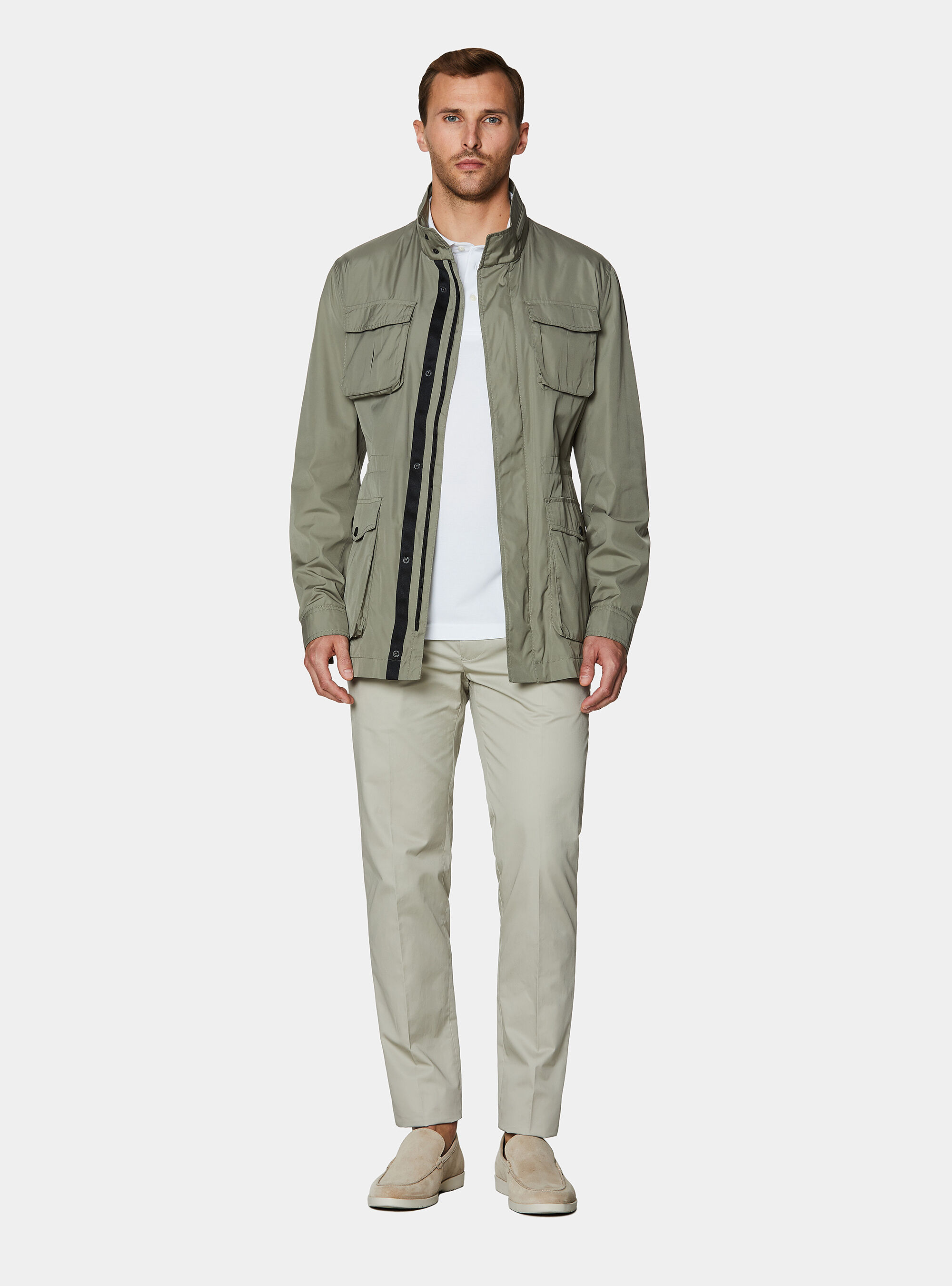 Field jacket en tejido t&eacute;cnico