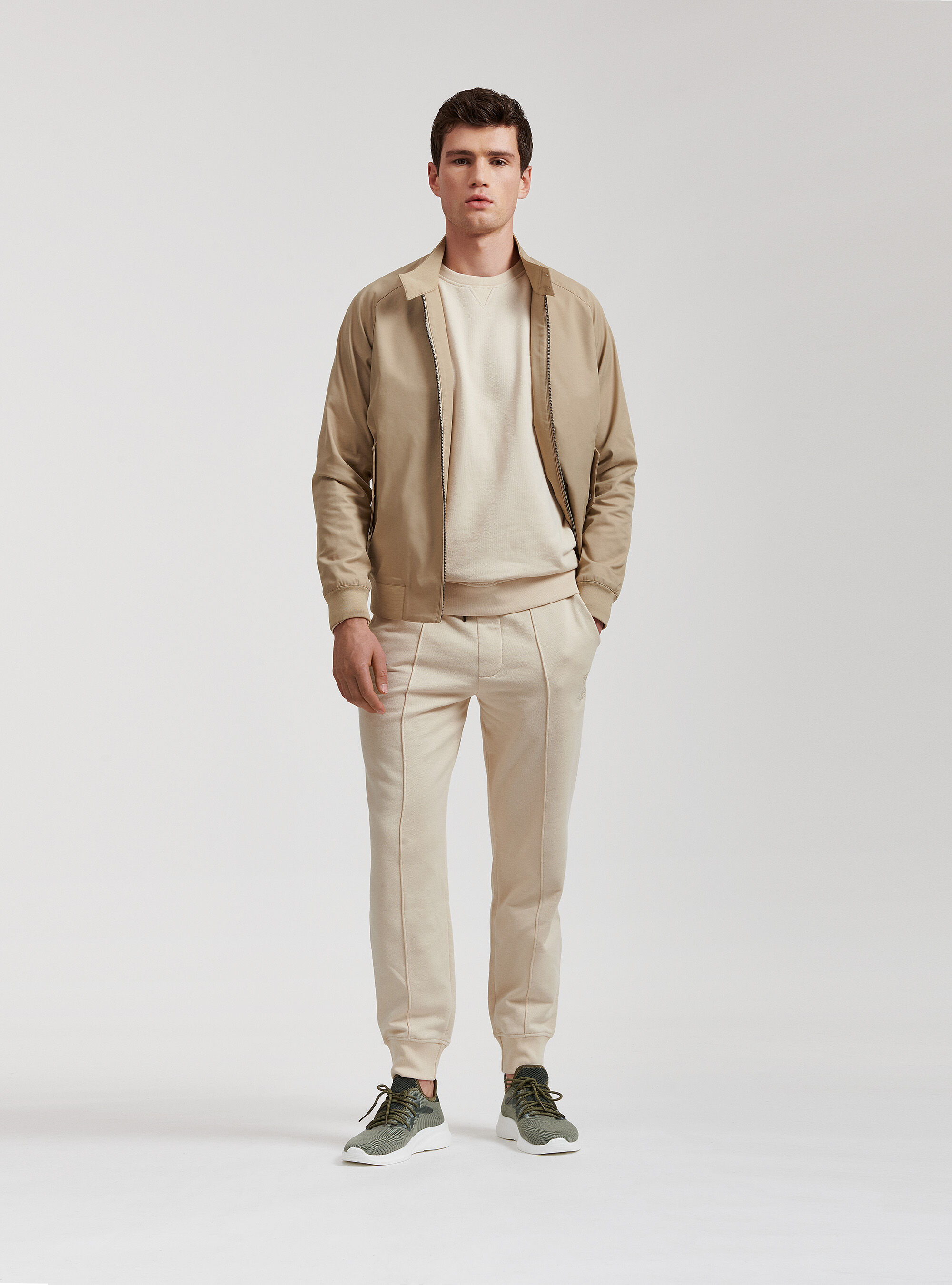 Unifarbenes Sweatshirt, ECRU 0560C