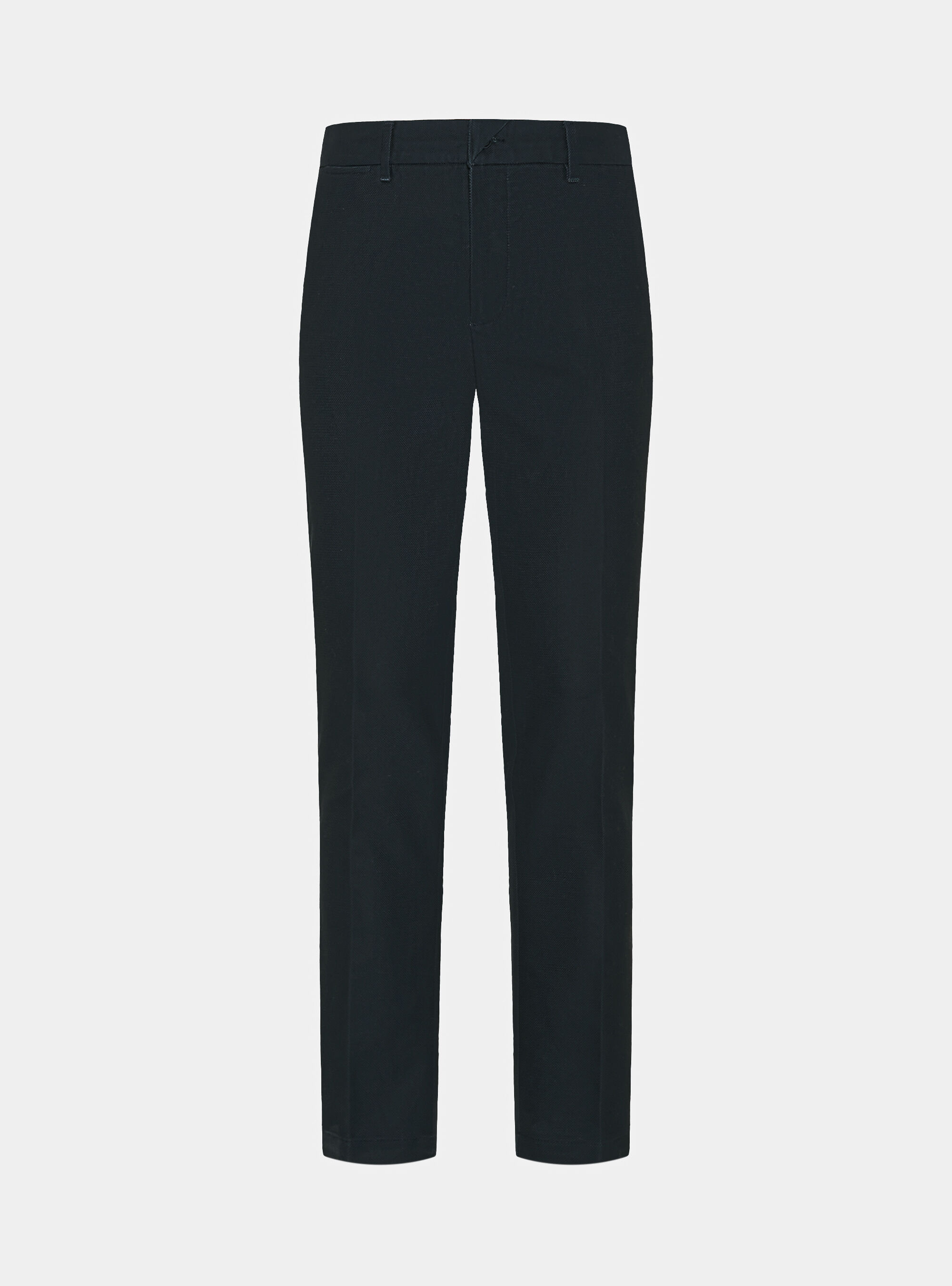 Pantaloni chino in cotone armaturato, BLU NAVY