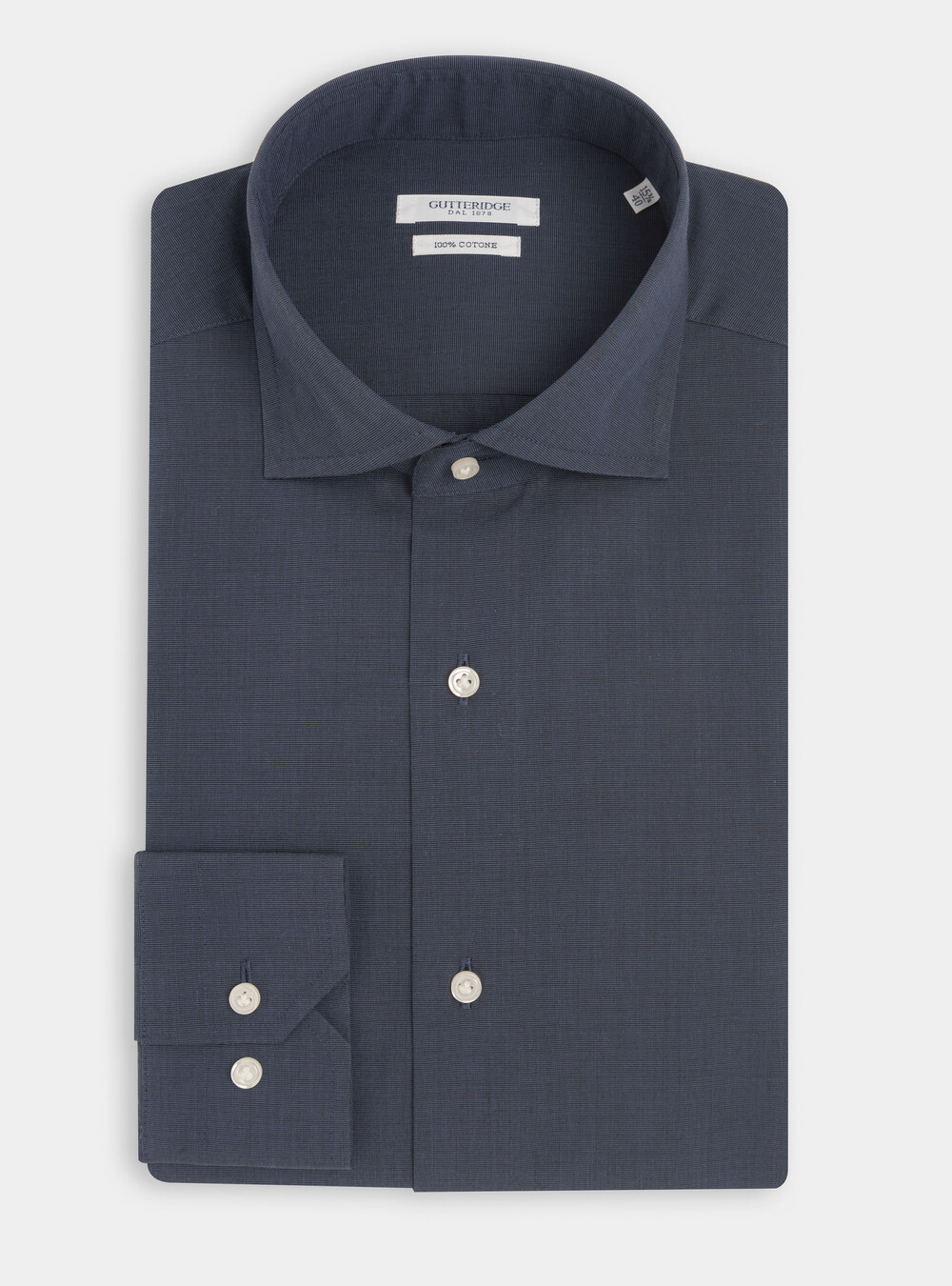 Fil a fil shirt with semi French collar | Gutteridge | Men's Special Prices
