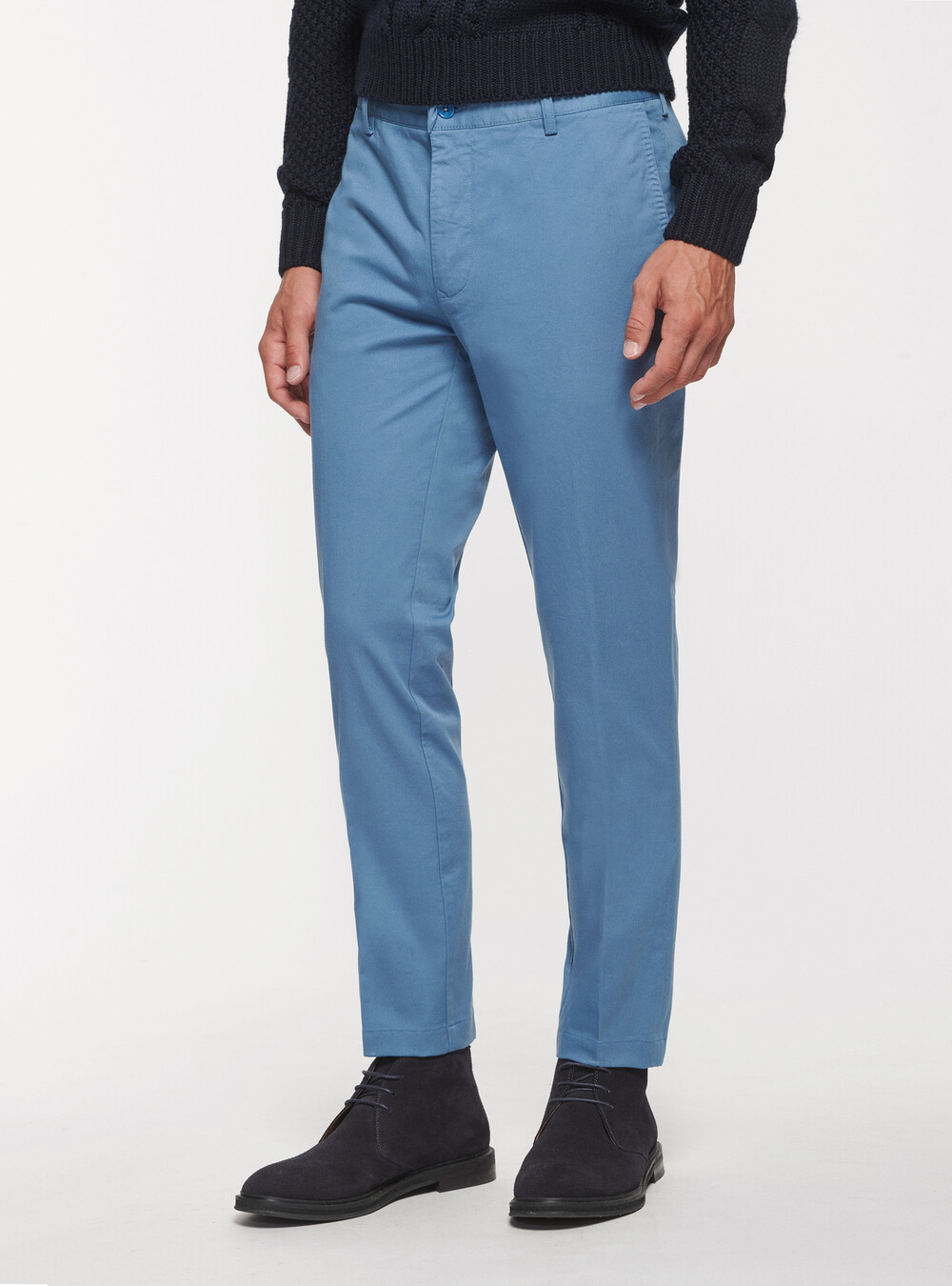 Stretch twill trousers | GutteridgeEU | Men's Trousers